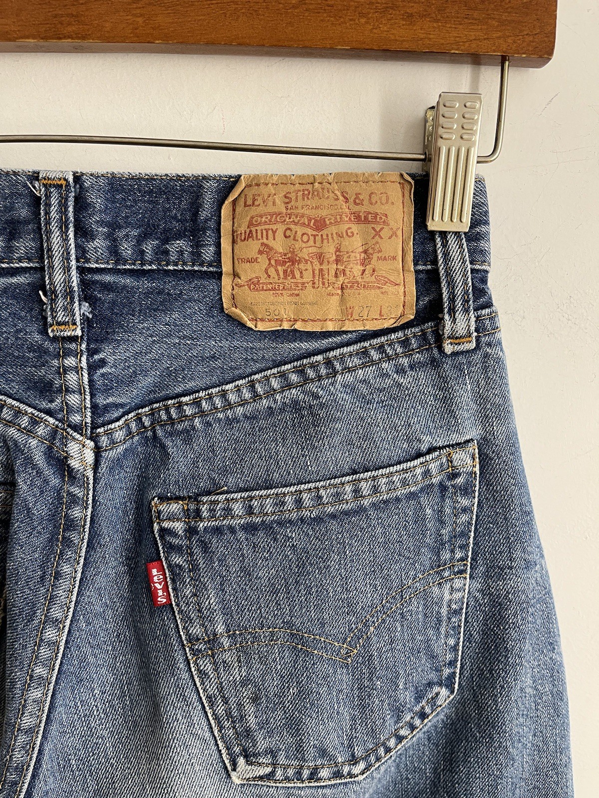Vintage 1980s Levi’s 501 SELVEDGE jeans Denim 25 Waist
