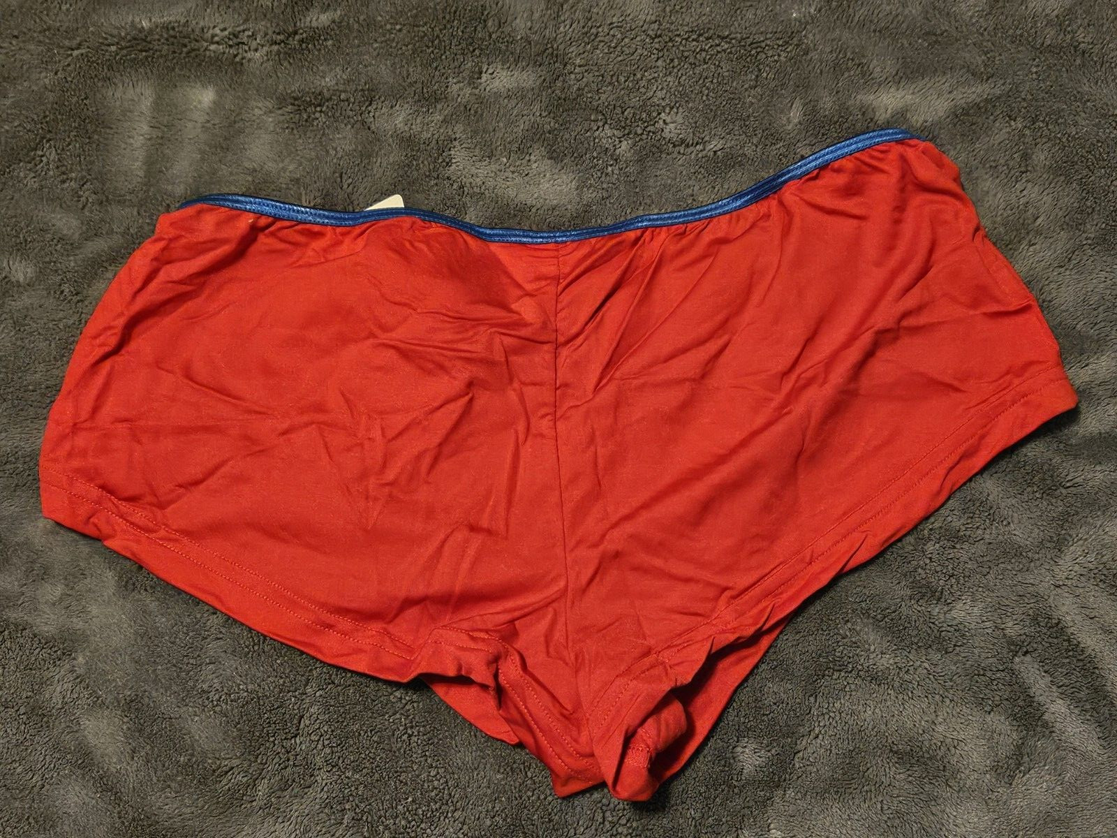 SuperGirl Intimates Women’s Boyleg Nylon Spandex Panties Sz: LARGE Color: RED