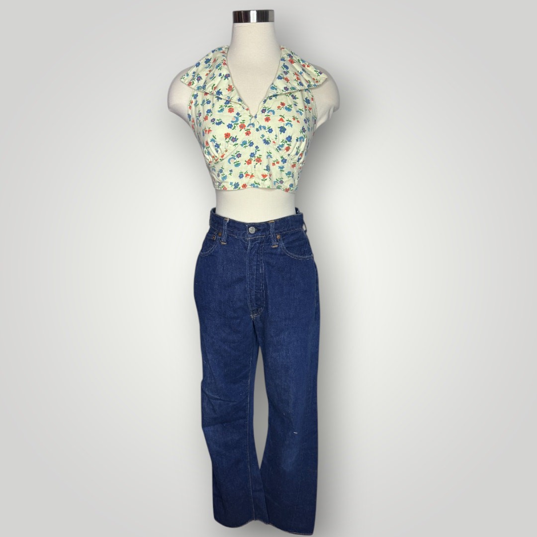 Vintage Levi’s Big E 701 Women’s Selvedge 1940s Full Hip Thigh 26″ Waist XS sz 2