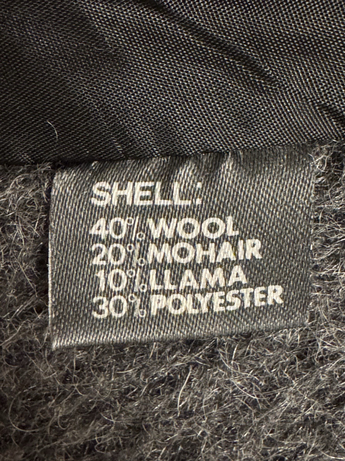 Vintage Central Park Coat Winter Wool Blend Charcoal Gray Women’s 4
