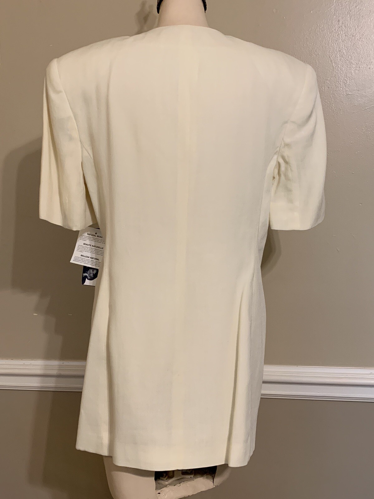 Rena Rowan SAVILLE GARDEN PARTY Short Sleeve Blazer Jacket Ladies S-8 Yellow NOS