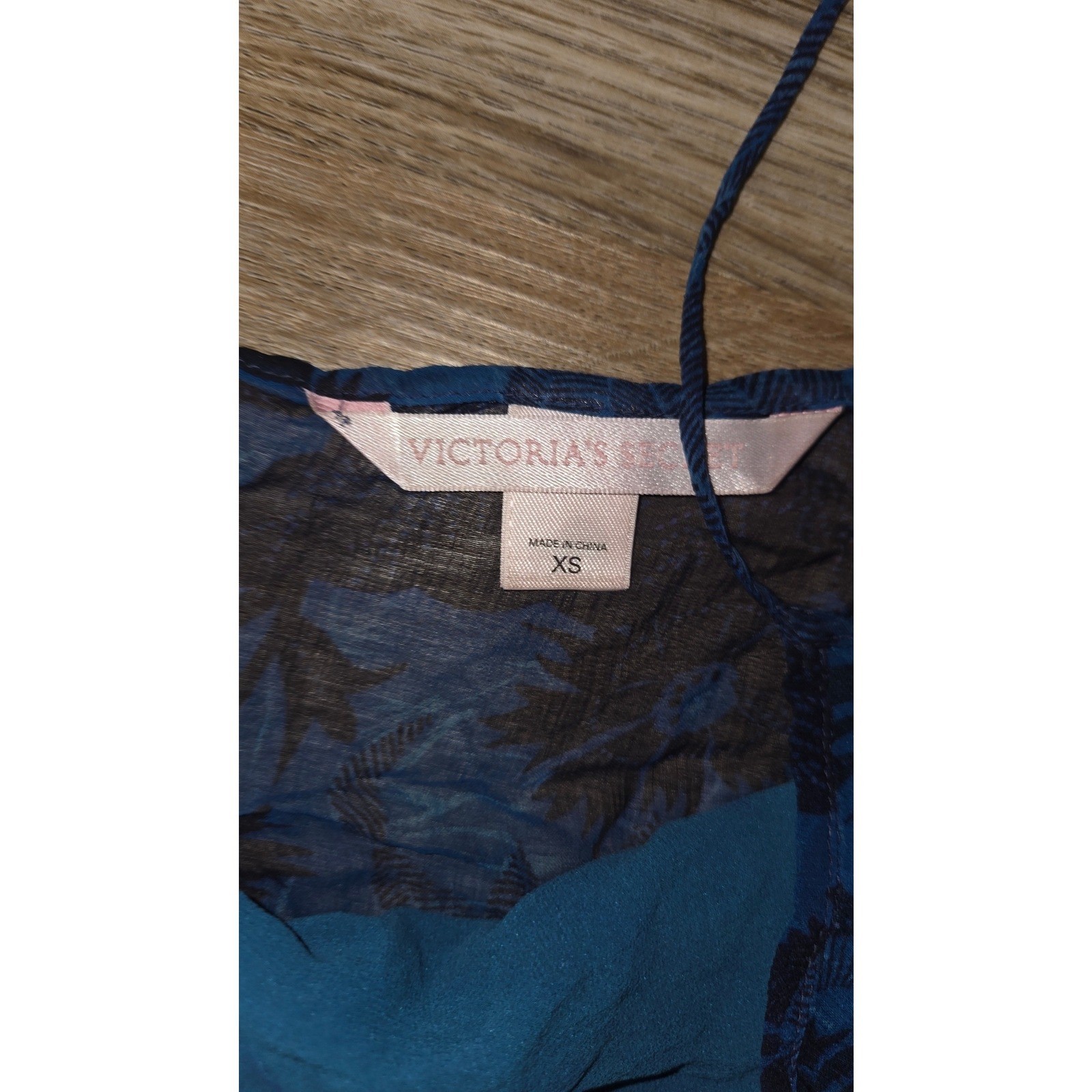 VTG Victoria Secret XS Cami Tank Chiffon Y2K Top 100% Silk Spaghetti Strap Sheer