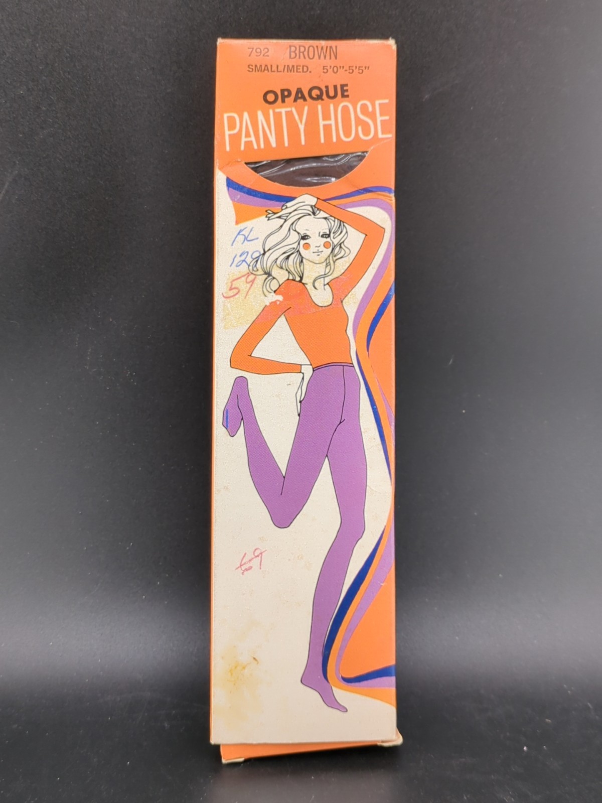 Vintage MSM Opaque Nylon Pantyhose Brown Small / MED 5’0″ – 5’5″ NEW NOS 792