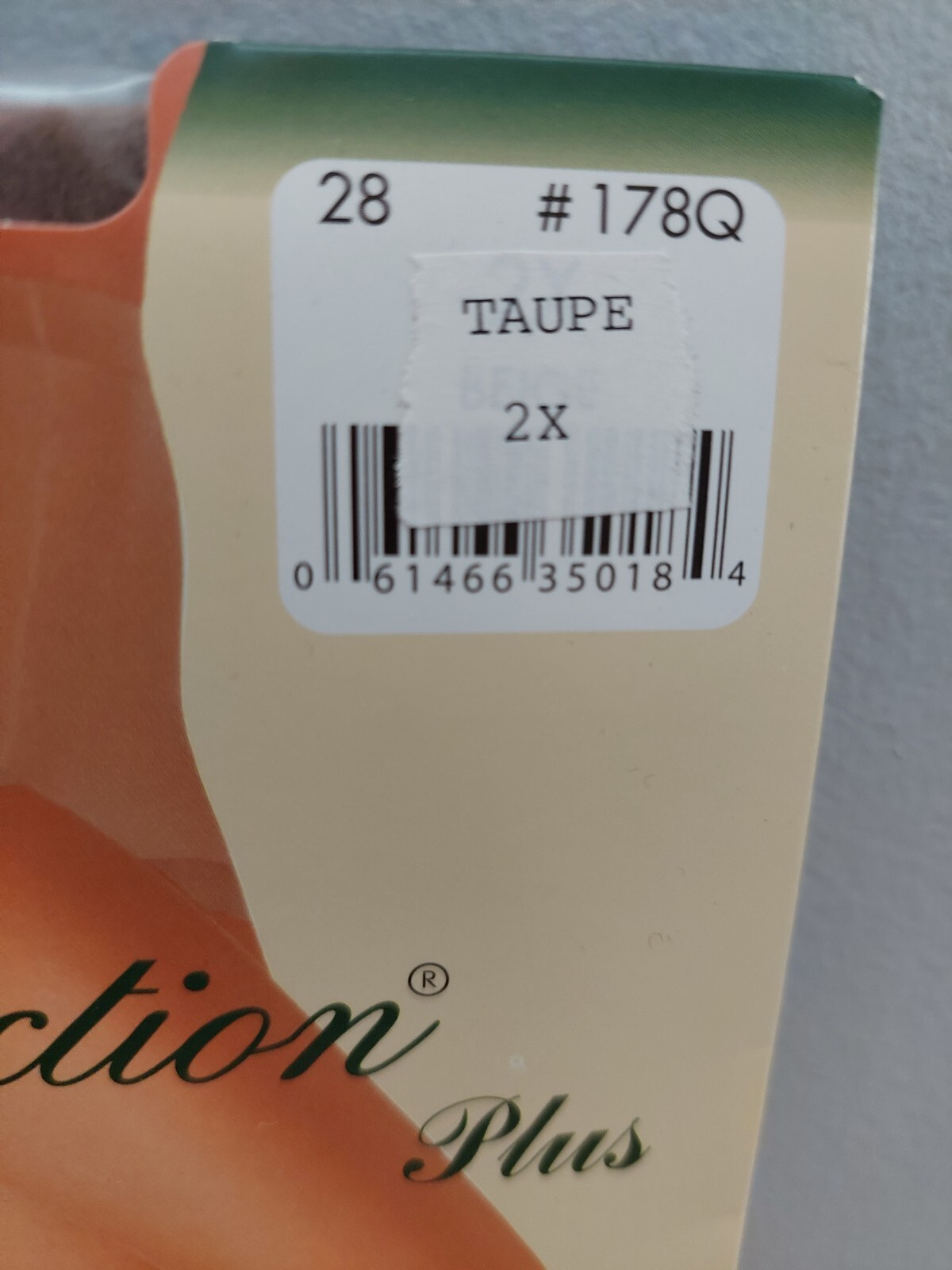 Vintage Pantyhose❤️ Perfection Plus (Penningtons) Color Taupe Queen Size 2X