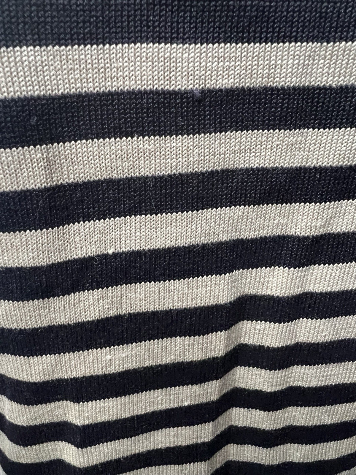 Vintage 90s Minimalist Striped Mock Neck 100% Silk Quiet Luxury Sweater Blouse M