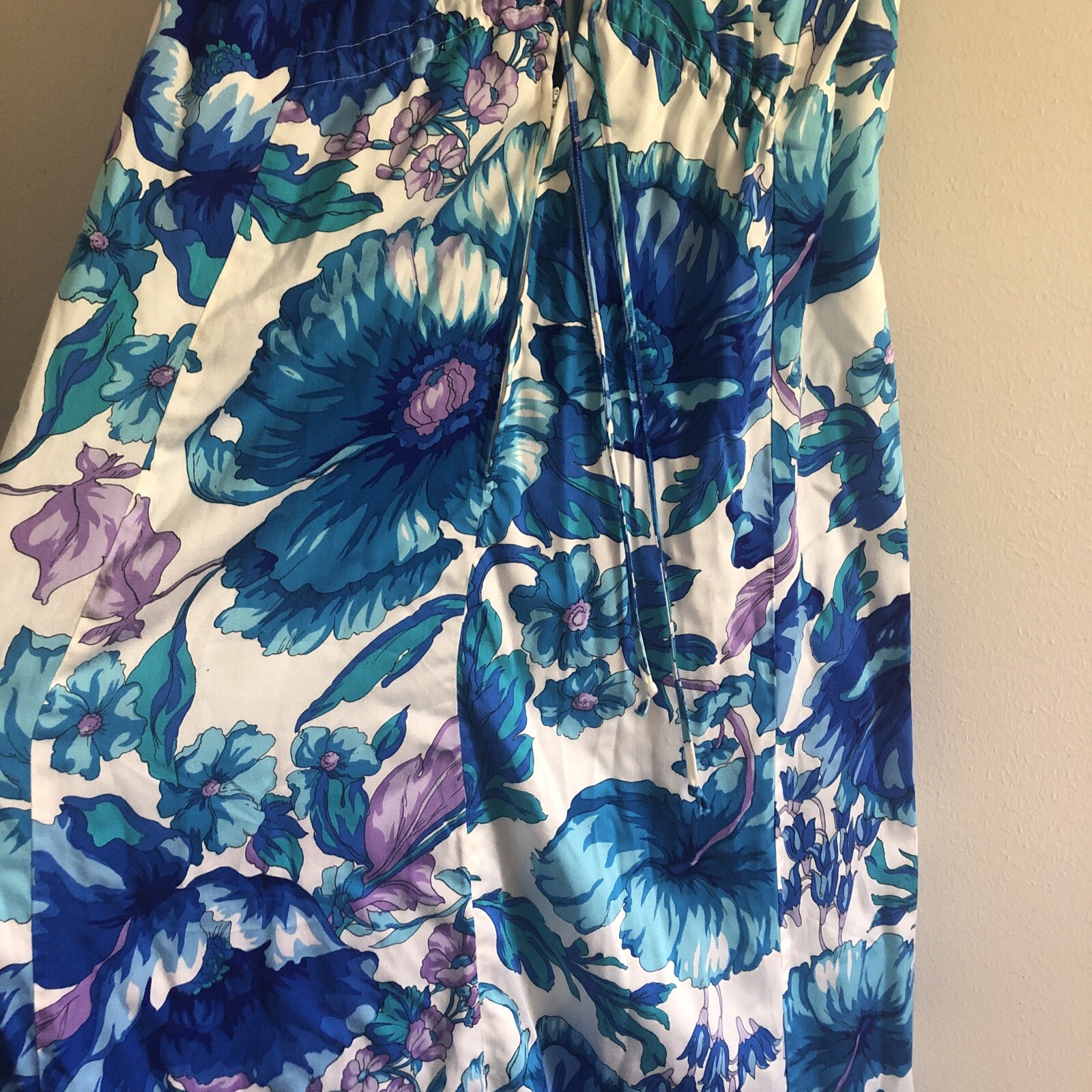 Vintage 60s 70s McInerny by Sydney Honolulu Hawaiian Maxi Dress Size 8 Small