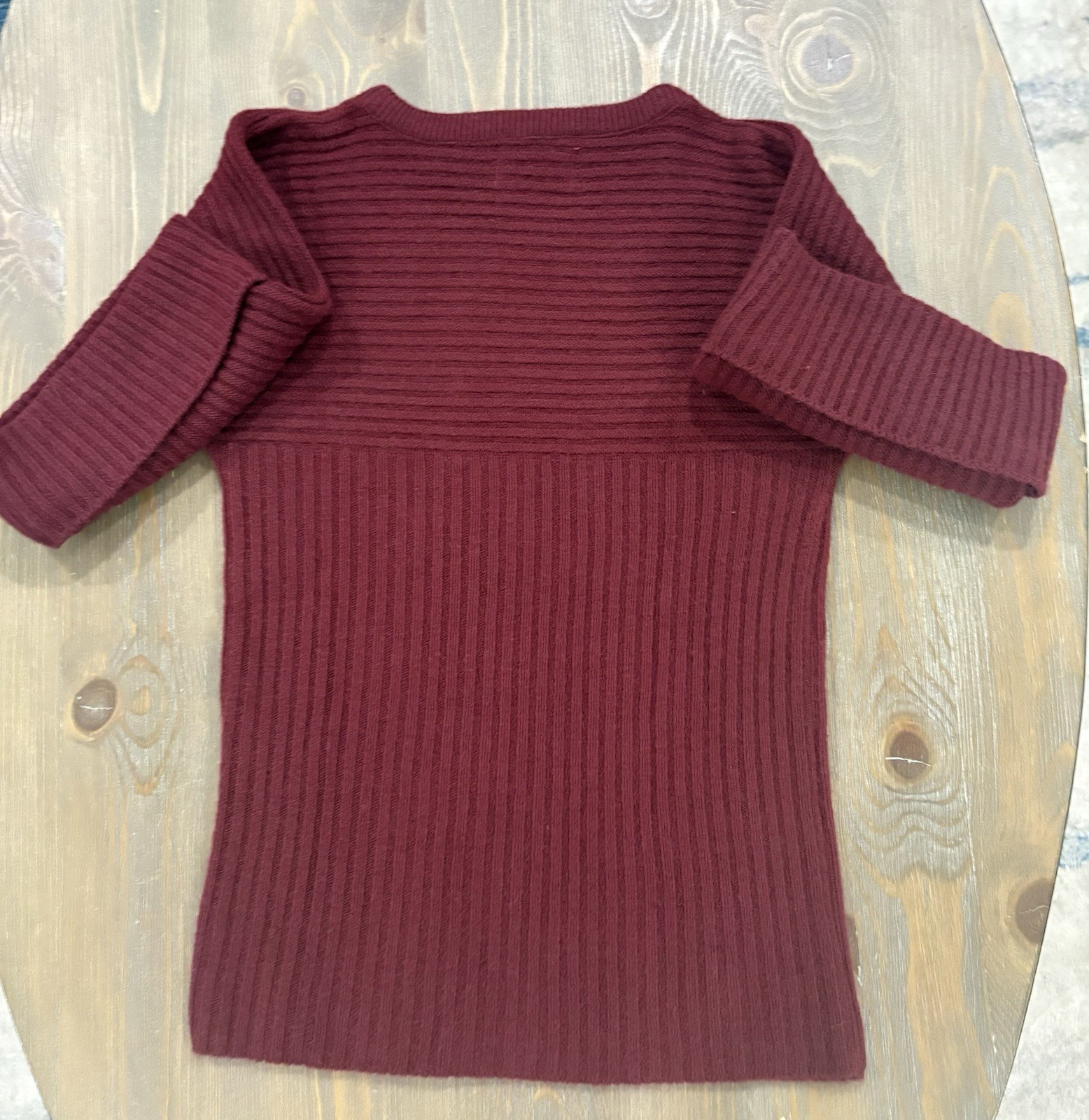 Sears JR Bazaar Vintage Sweater 70s Size Small Womens Knit Ribbed Vtg