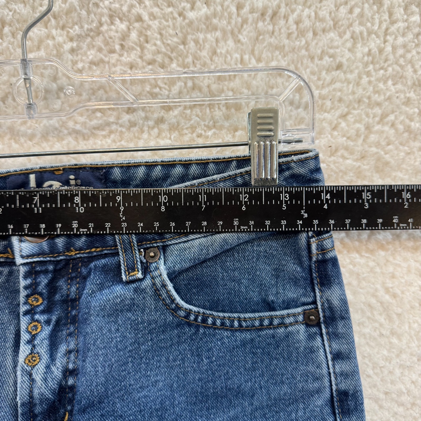 Y2K Vintage Lei Low Rise Flare Jeans 0 24 Medium Wash Bootcut 100% Cotton Denim