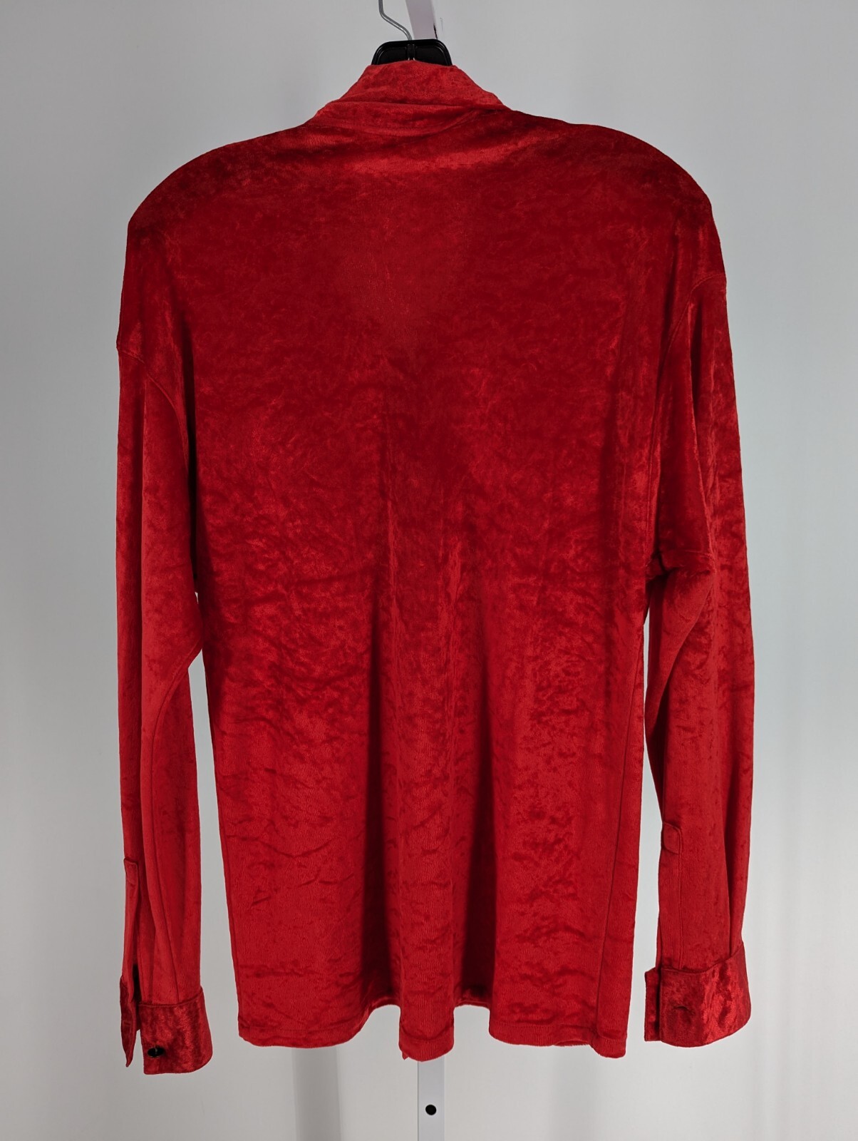 Gianni Versace Versus Vintage 90s Italy Cherry Red Stretchy Bodycon Velour 36″