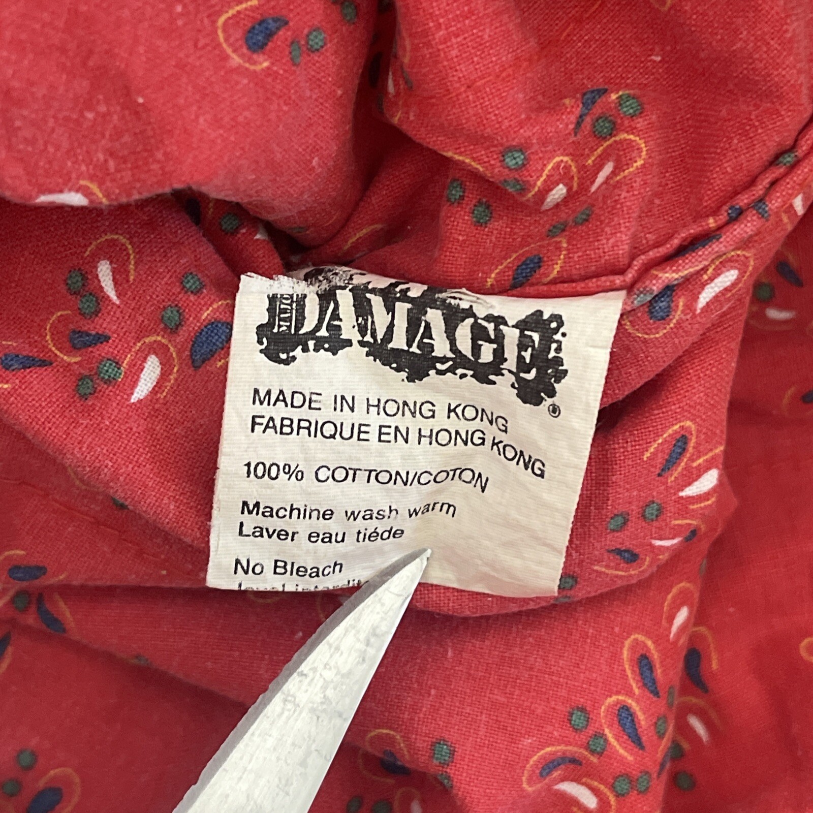 Major Damage Denim Quilted Bomber Jacket Size 1 Acid Wash Vintage