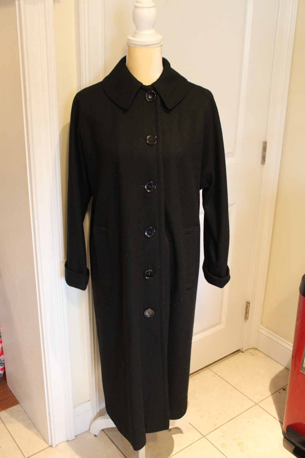 VTG 70s Weatherbee Water Resistant -US Sz 12? -Flannel Overcoat (Wool Blend?)