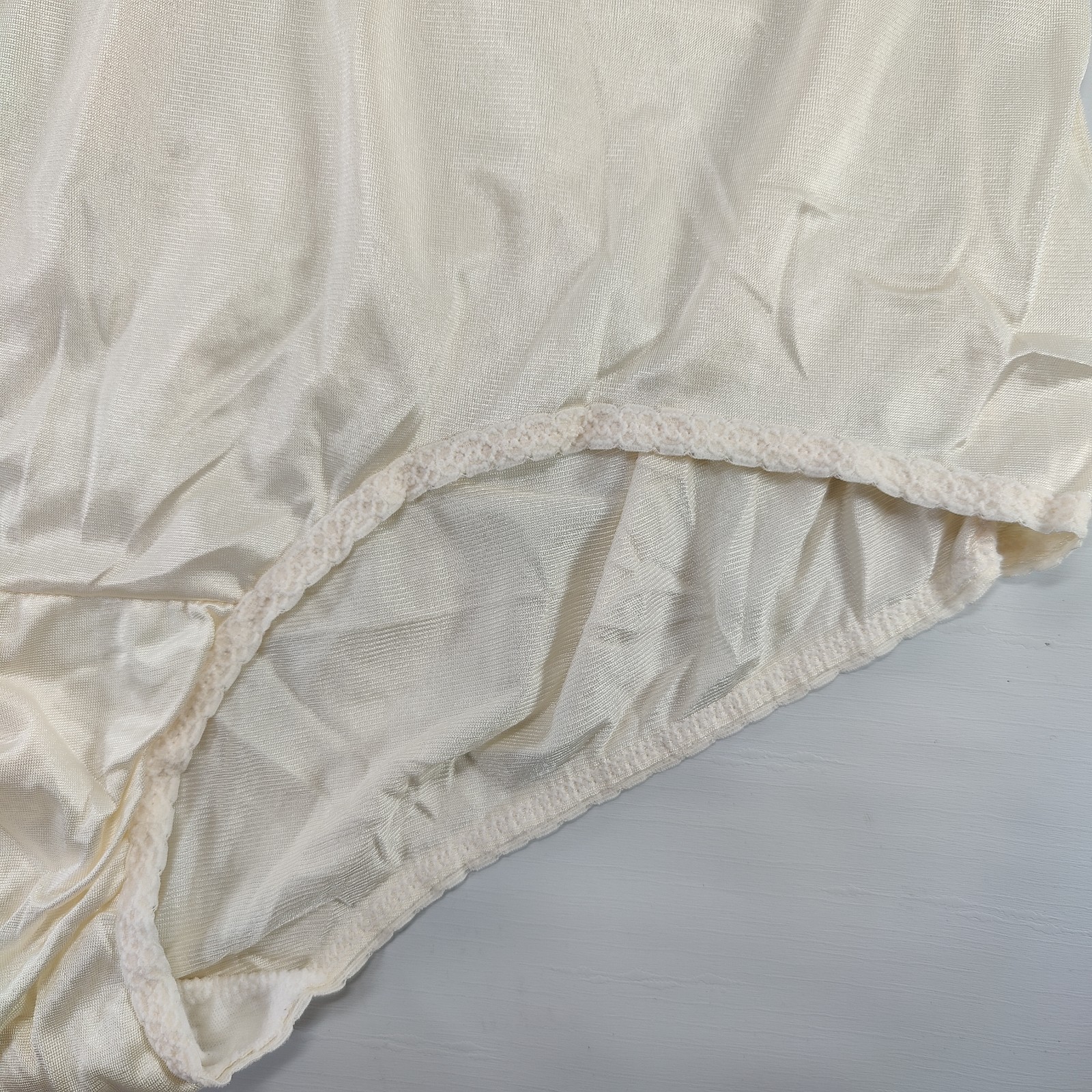 Vtg LovePats Granny Panty Sz 10 Ivory Off White Cotton Gusset