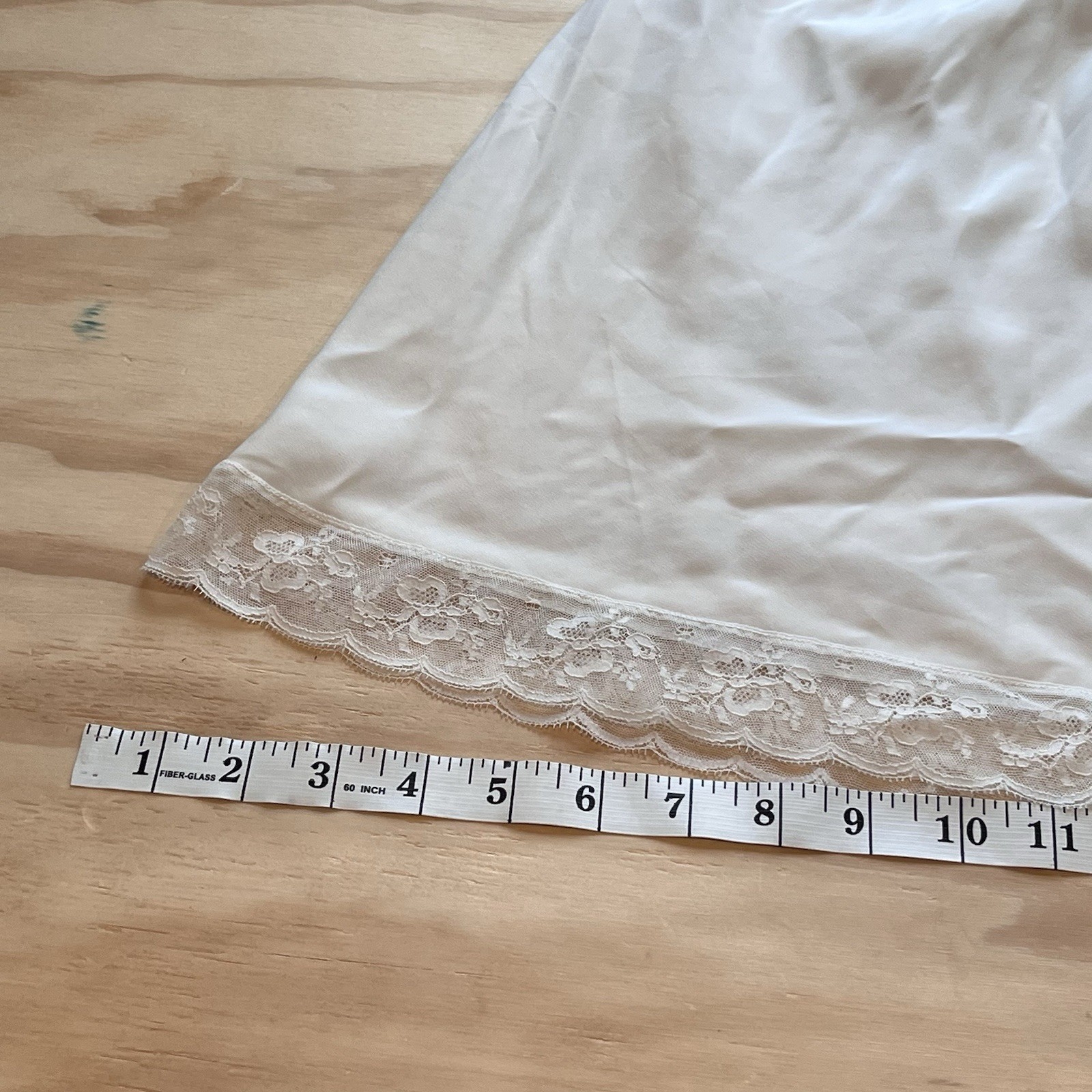 White Lace Lingerie Dainty Floral Vntg Chemise Wedding Night Corhan Noumair 36
