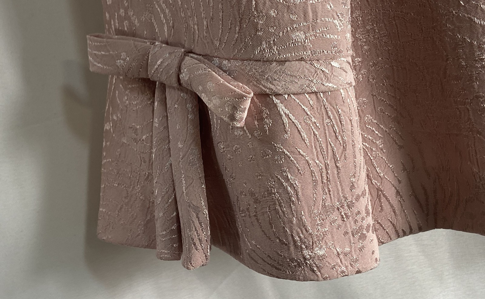 Positive Attitude Women’s Vintage 90s 3 Piece Pink Jacquard Suit Set Sz 12