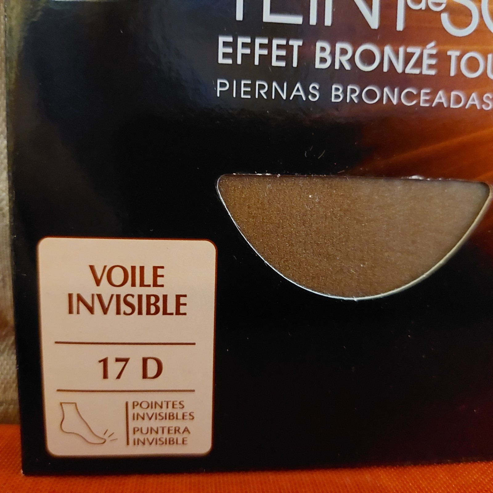 Vintage Pantyhose Dim Effet Bronzé All Sheer Color Terracotta Size 2 BQUE1
