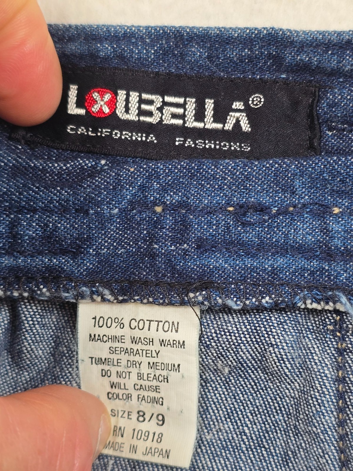 Vintage Loubella 60s 70s Denim Pants Size 8/9 Pinup Retro Womens