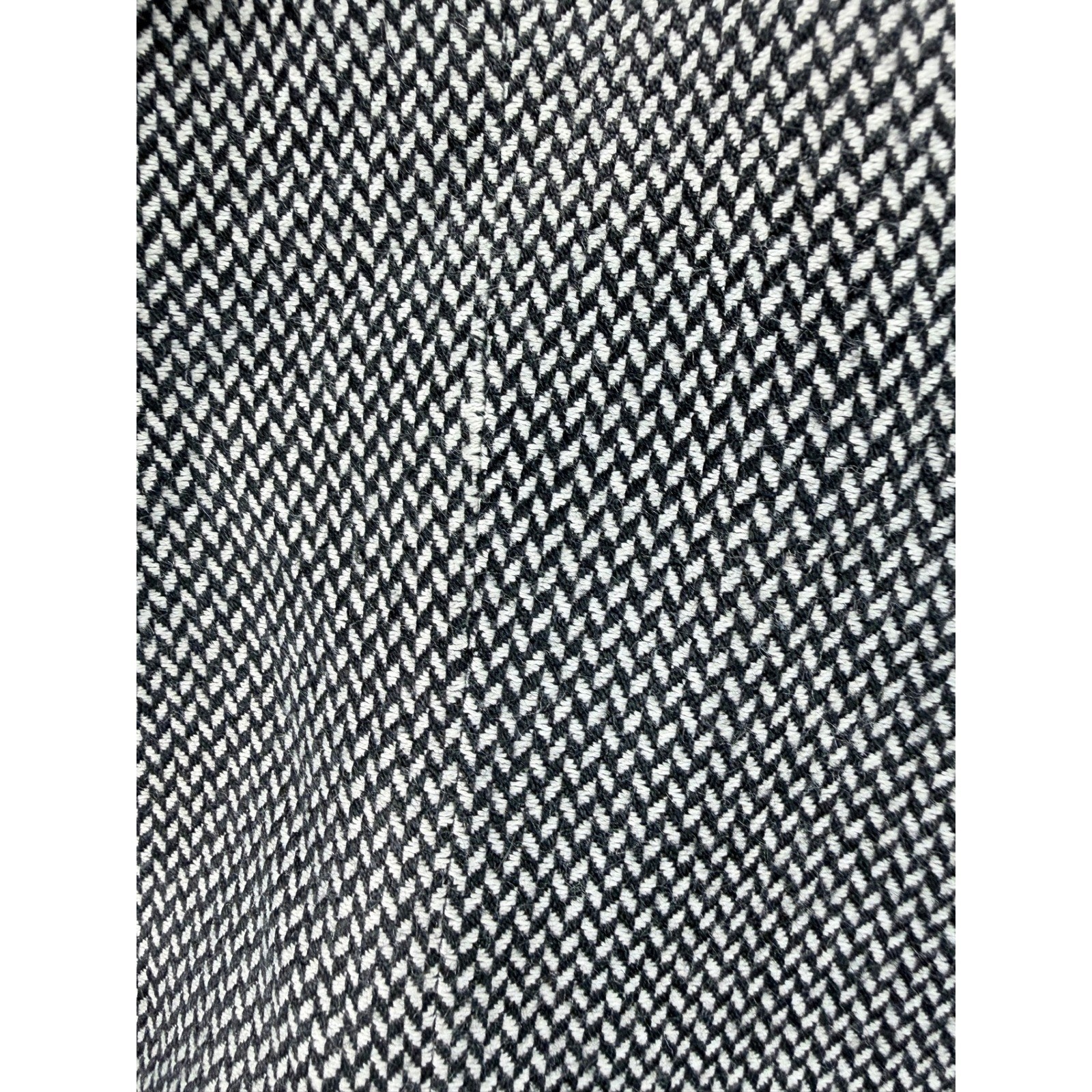 Vintage Emily 2 Piece Skirt Suit Black White Textured Set Unknown Size