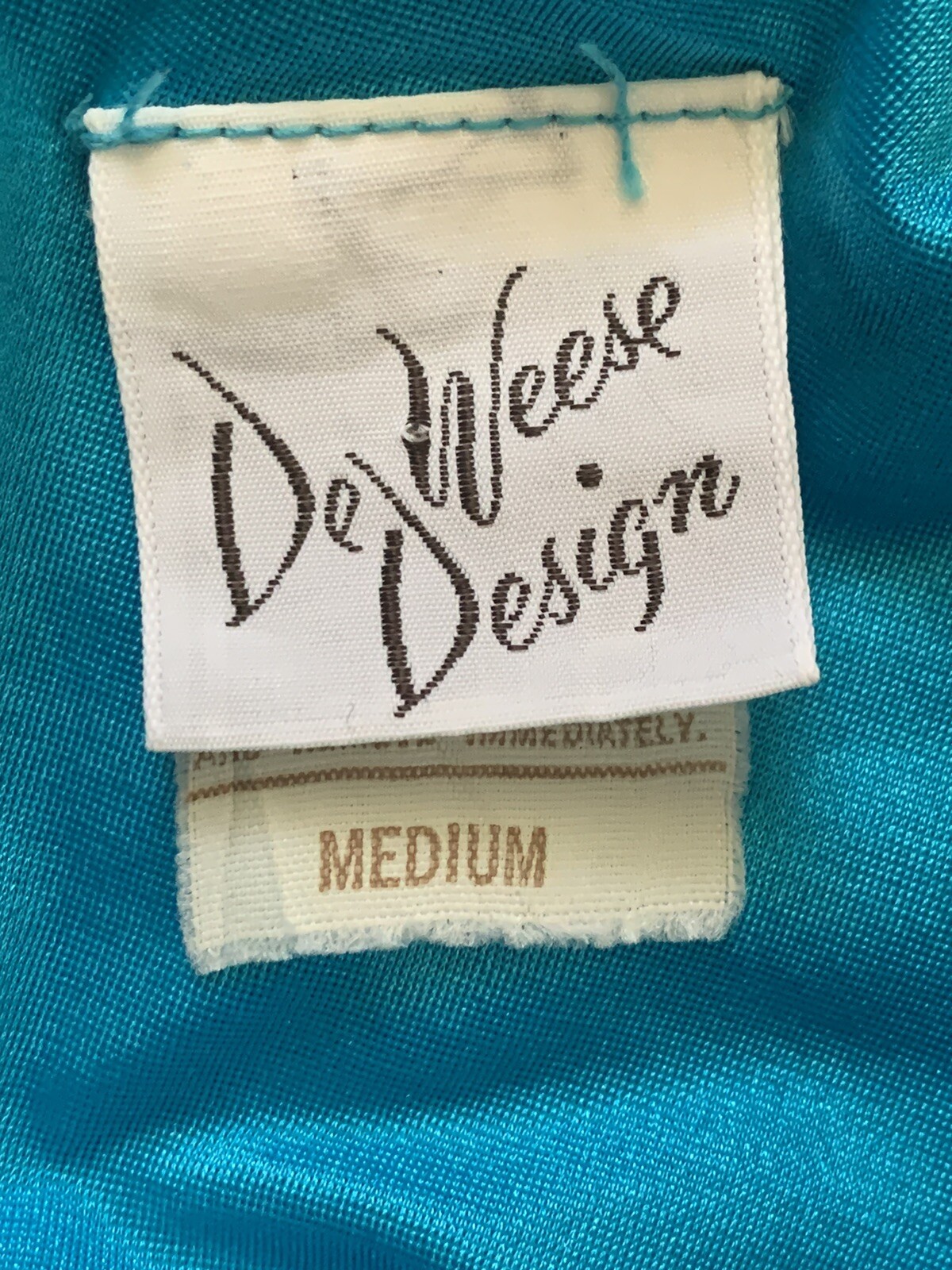 Vintage 1970’s-80’s De Weese Design Swim And Sun Fashions Los Angeles Top Size M