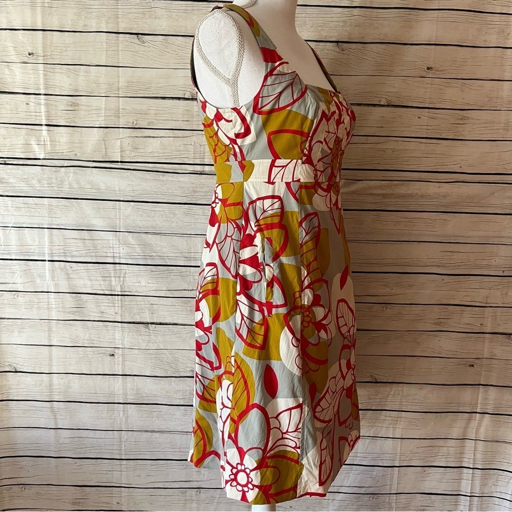 Anthropologie Maeve 70’s Vibrant Floral Midi Dress Size 4