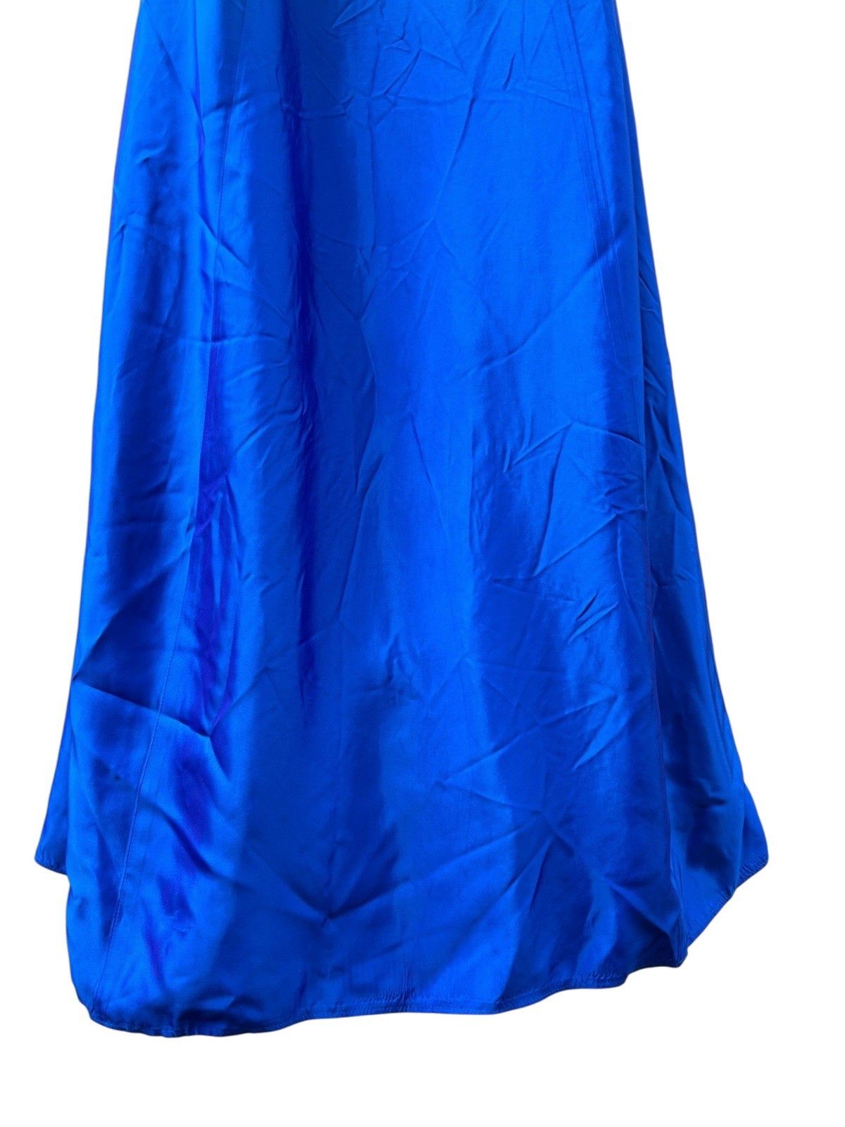 Gunne Sax Jessica McClintock Blue Strapless Prom Gown Vintage Y2k Formal Dress
