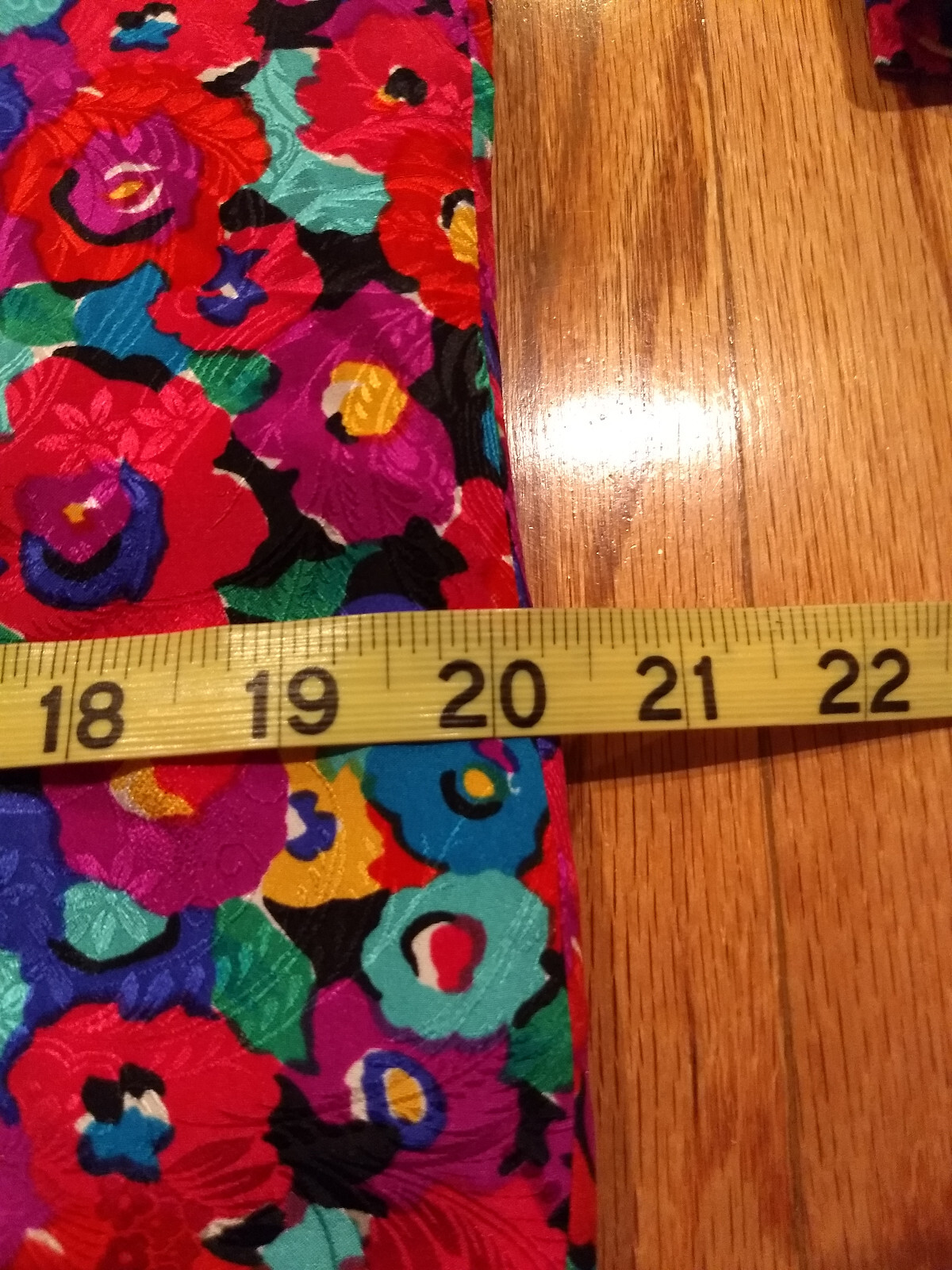 Vintage Carolyne Barton Floral 100% Silk Dress Pink Multicolor Flower Pattern