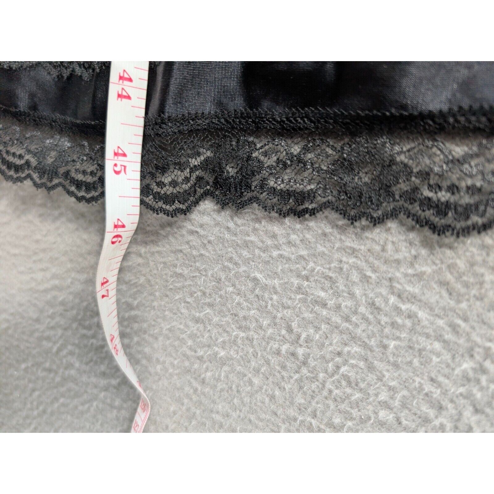Vintage Velrose 100% Nylon Black Night Gown Lingerie Lace Mexico Women’s Size 42