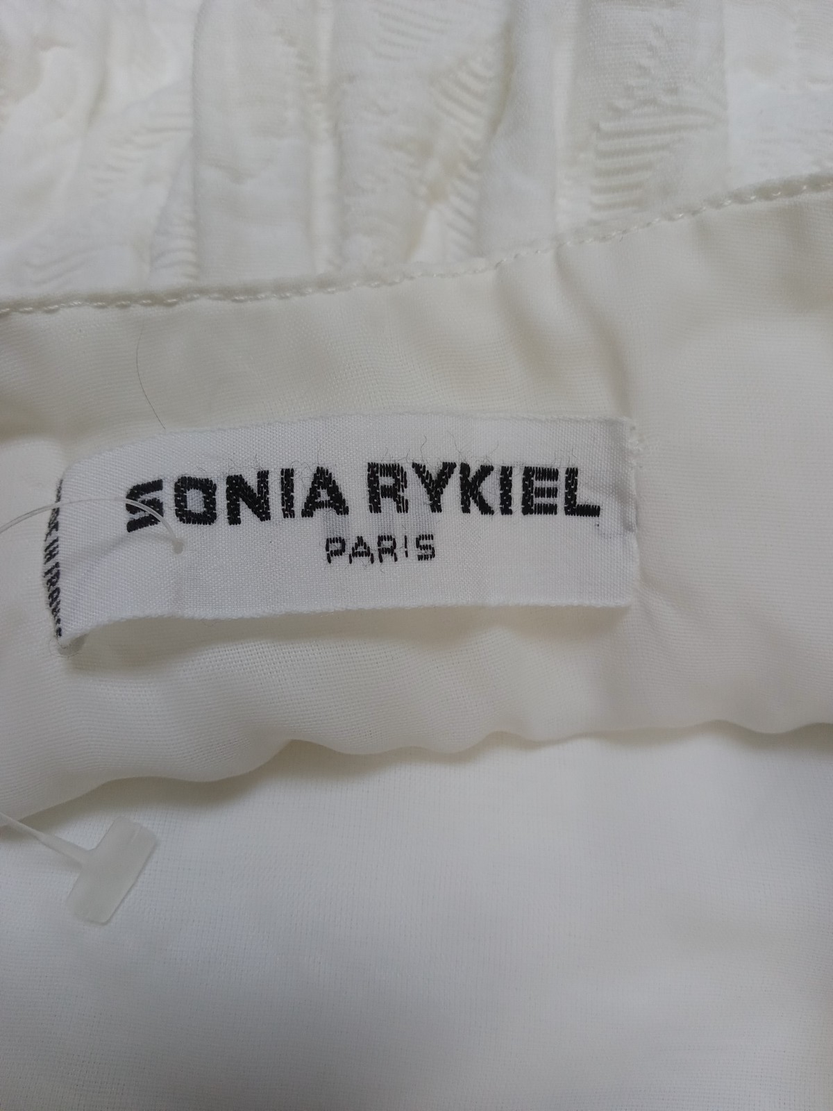 VTG Sonia Rykiel White Cotton Elegant Dress Excellent Condition