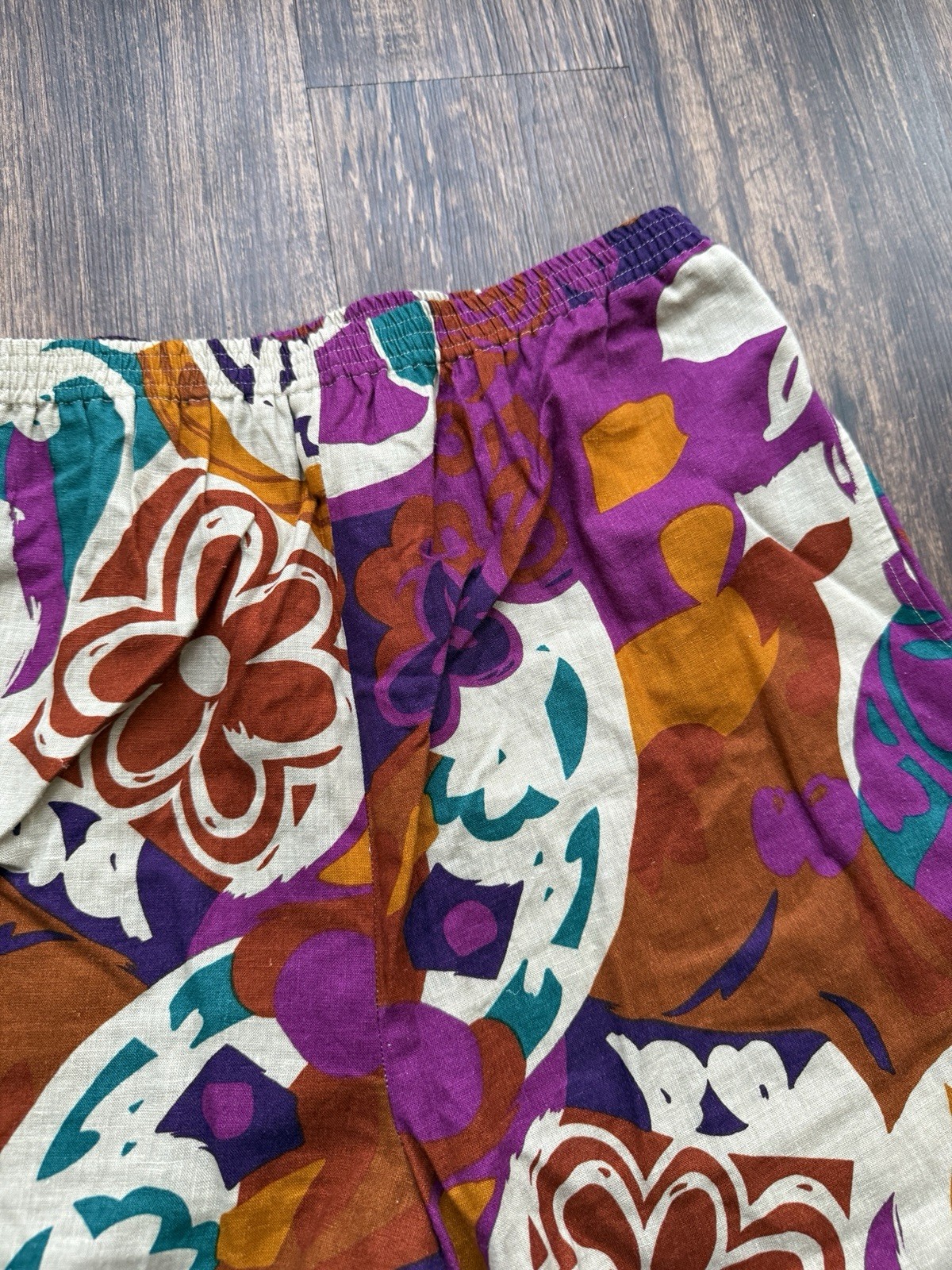 Vintage 90s I.B. Diffusion Abstract Floral Wide Leg Psychedelic Pants – Size 12