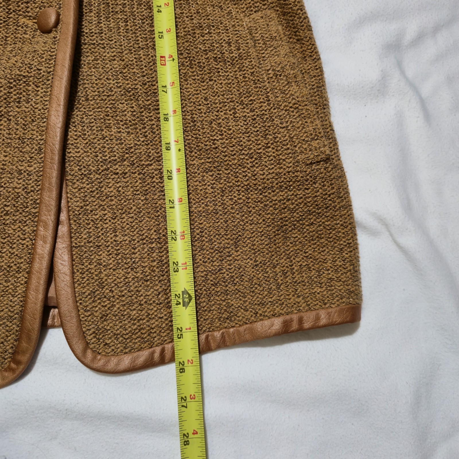 Vintage 1960s Fair Lady Striped Wool Coat XS Mod Boho Embroidered Jacket