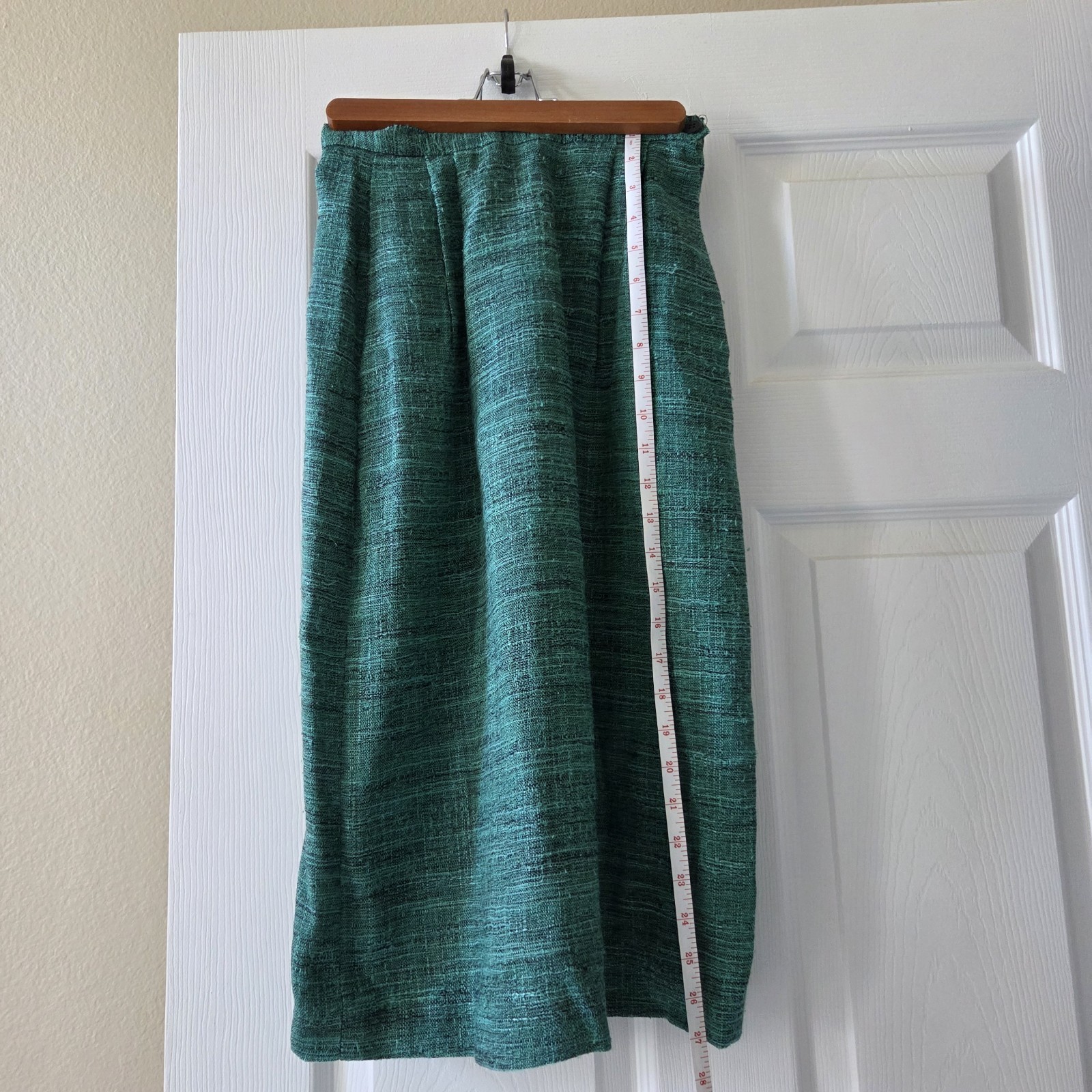 Vintage 80s green 2-piece blazer and skirt set Michelle Stuart Size 2 Petite