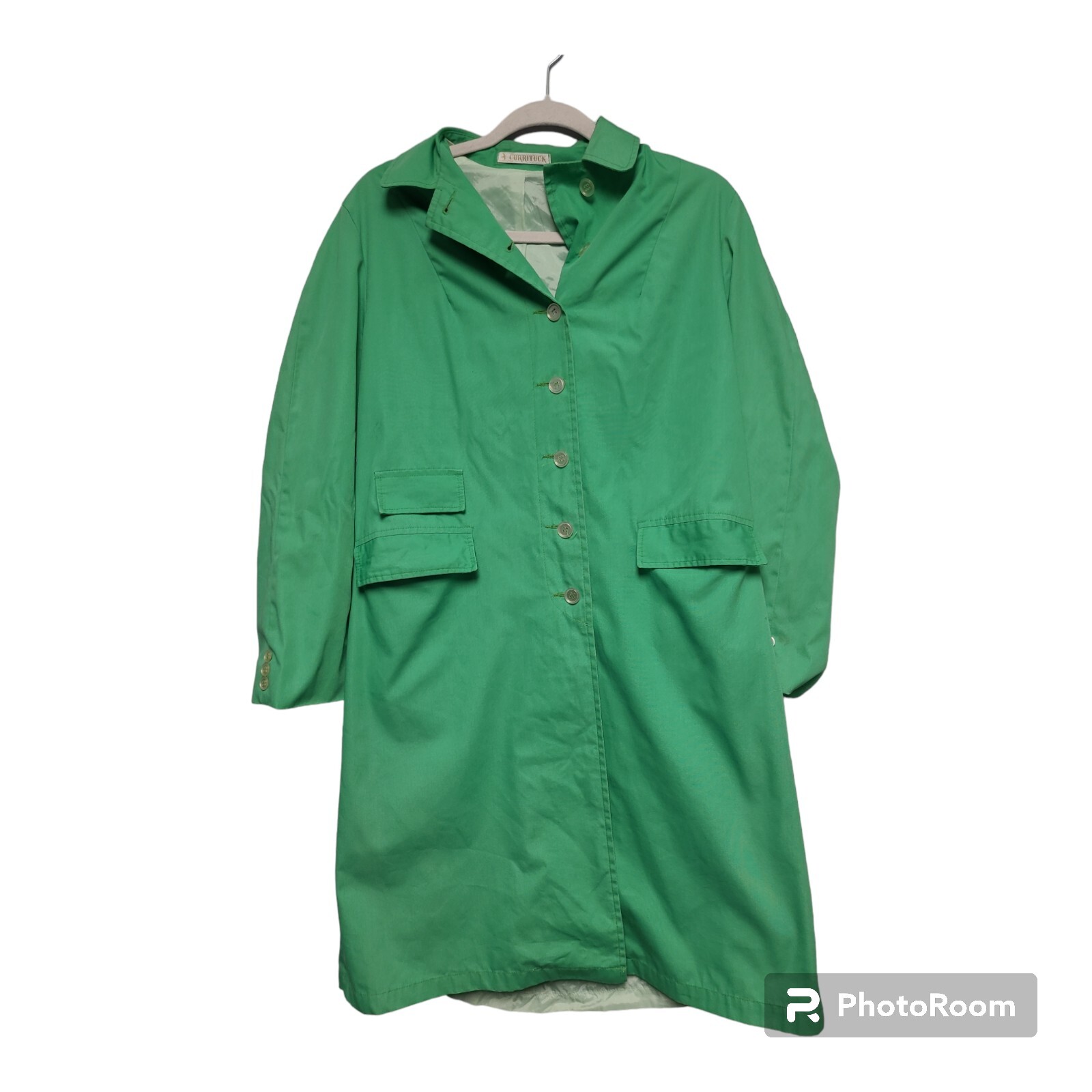 Vtg70s Linedtrench coat Green Currituck Outer Banks Collection by Jerold No Size