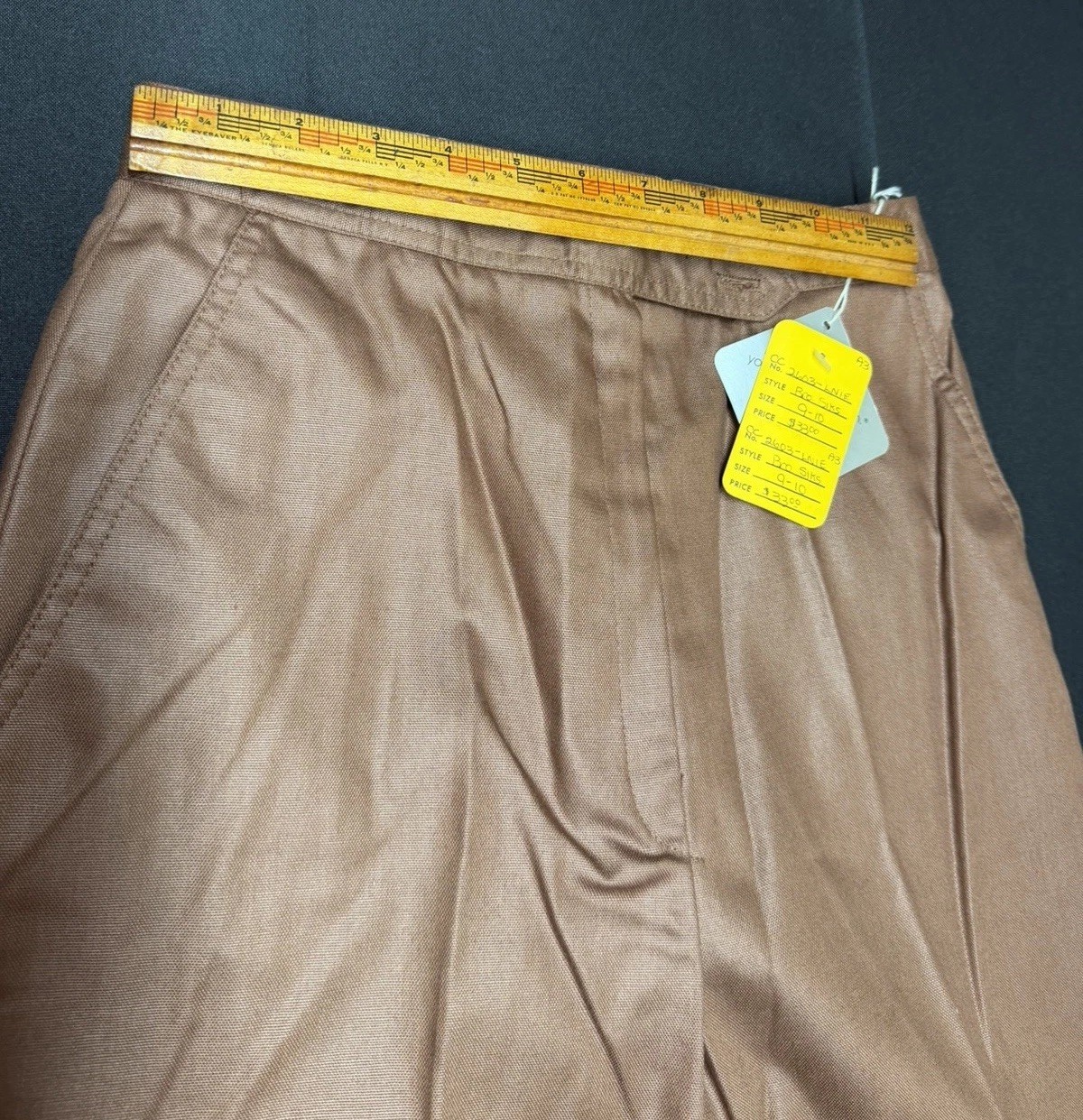 Vtg 70s College Town 3 Pc Set Shirt Pants Skirt NWT Disco Geometric 9/10 NOS