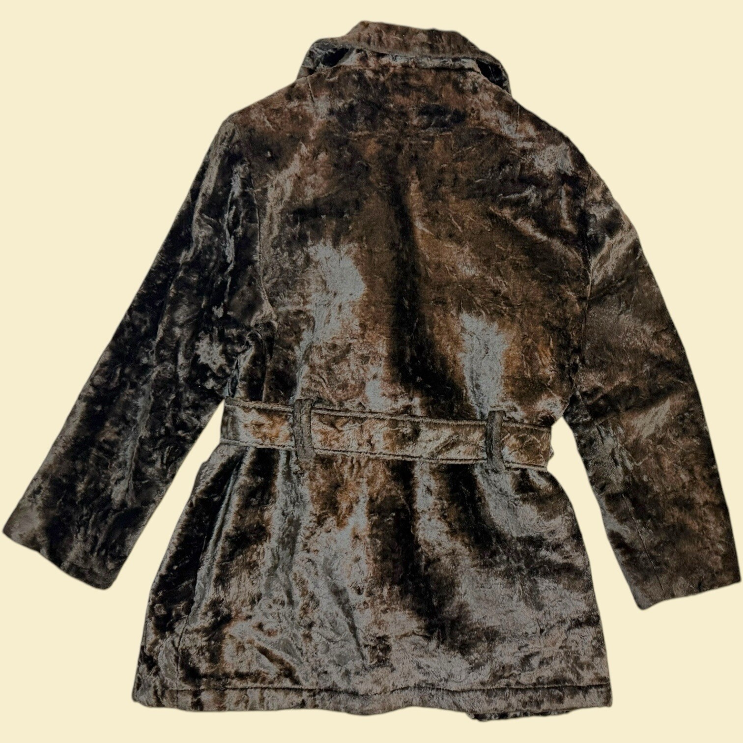 Vintage Crushed Velvet Coat Midi Charles Of California Vintage Size 14 Est S/M