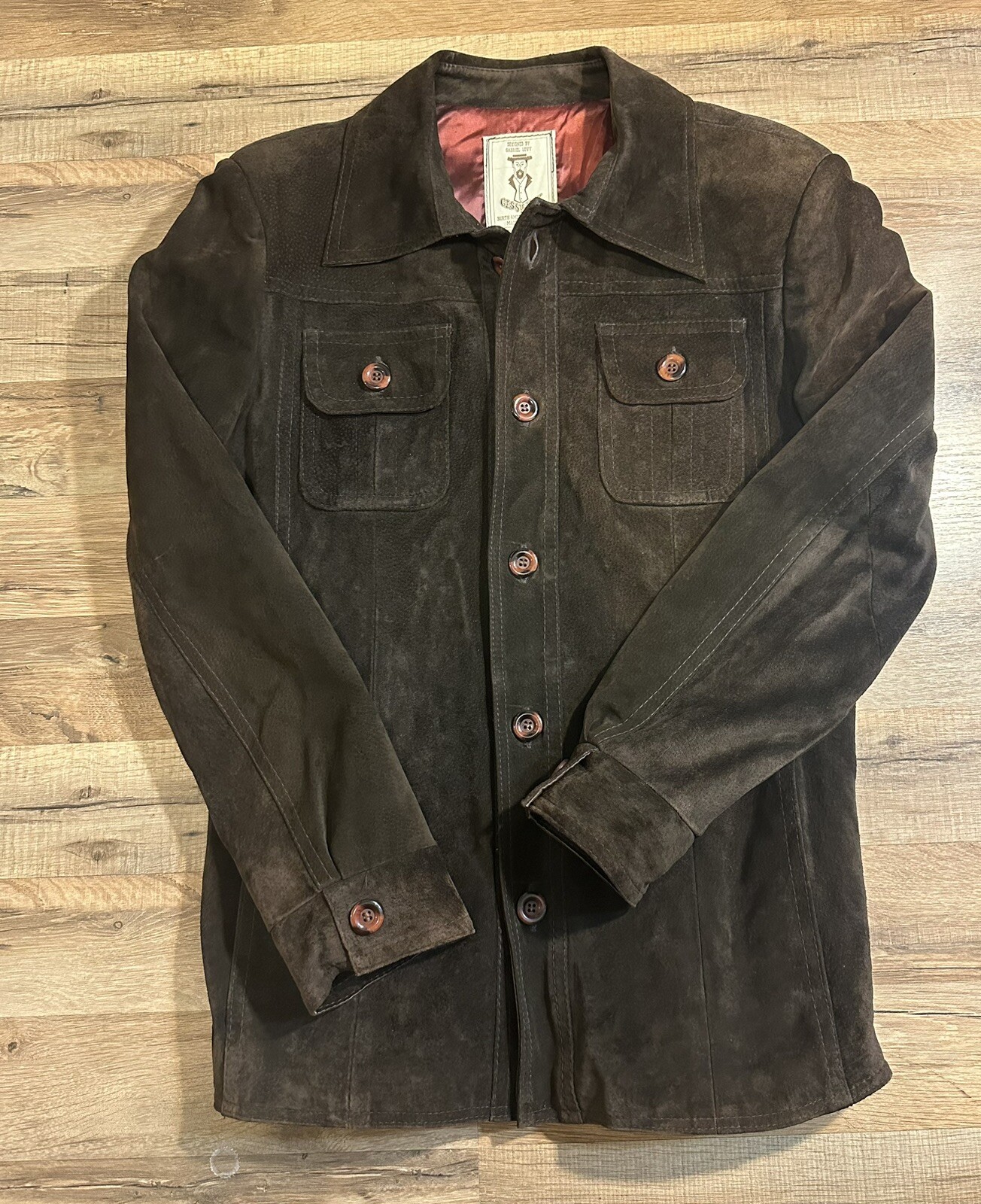 70’ Vintage Gazzy Jack Vancouver by Gabriel Levy leather jacket size S-M mens
