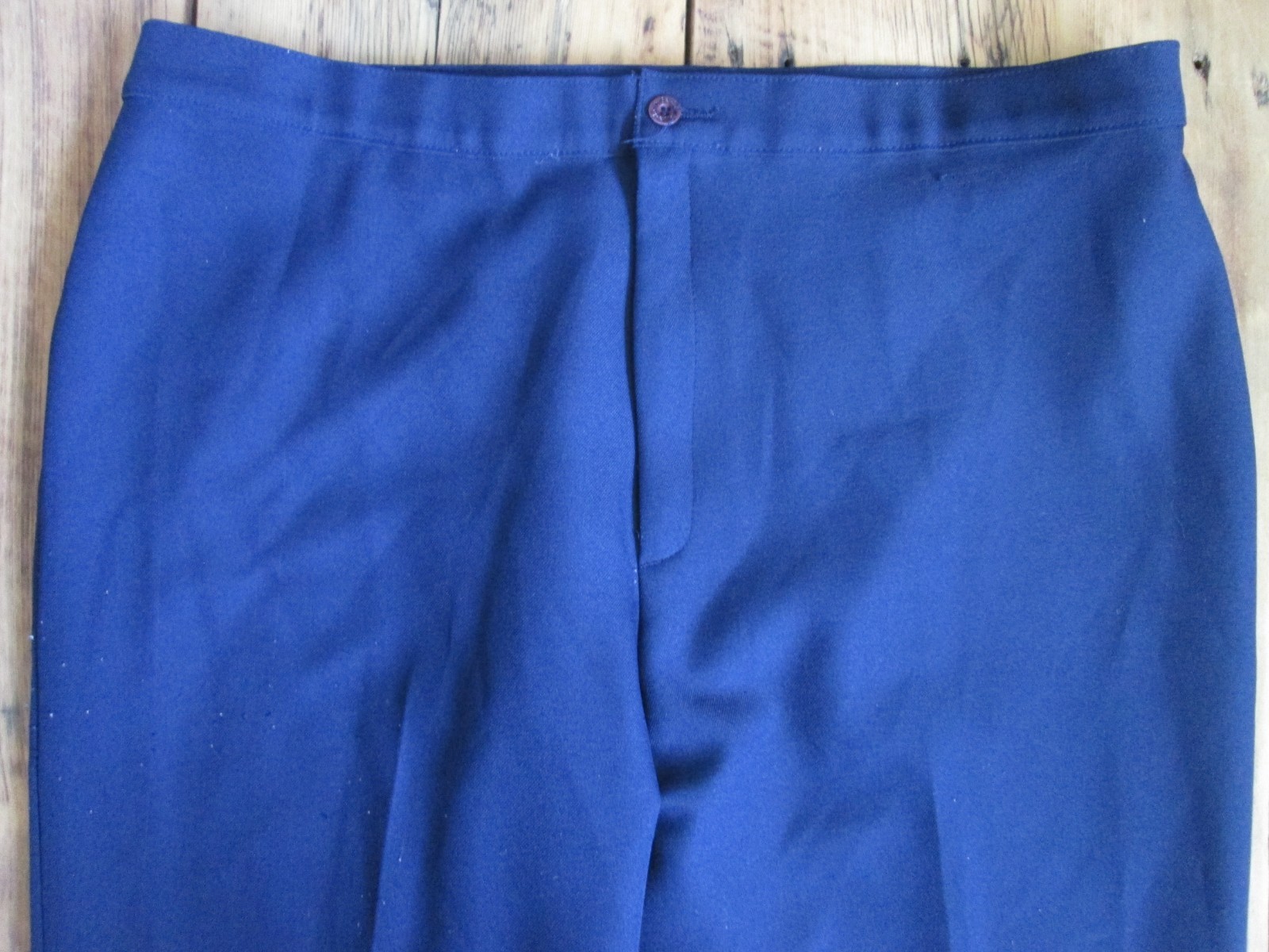 Vintage Women’s Levi’s Bend Over Slacks Pants 24WP 38×29 1970s Blue Polyester