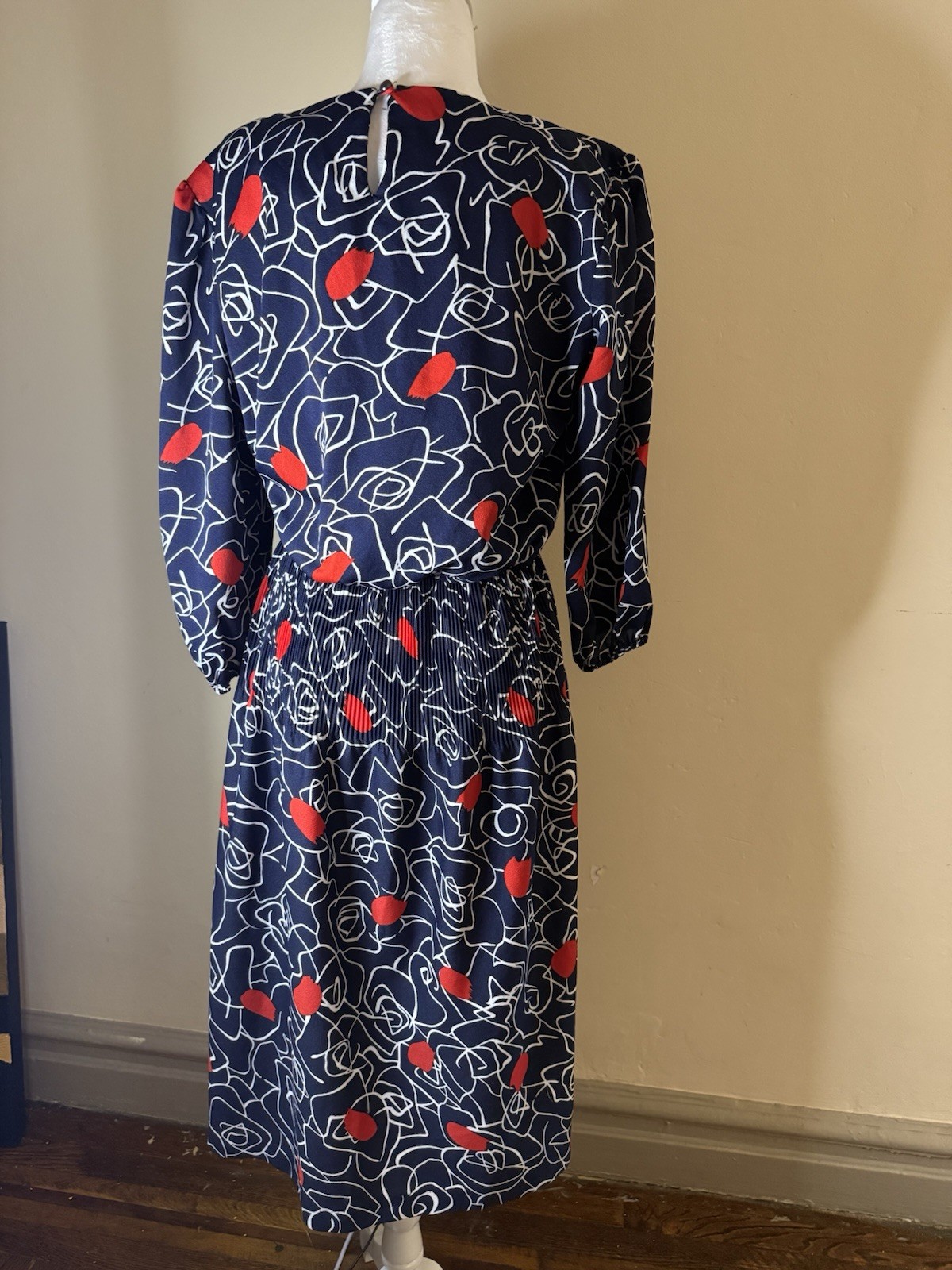 Vintage Handmade Dress Sz Medium Measurements