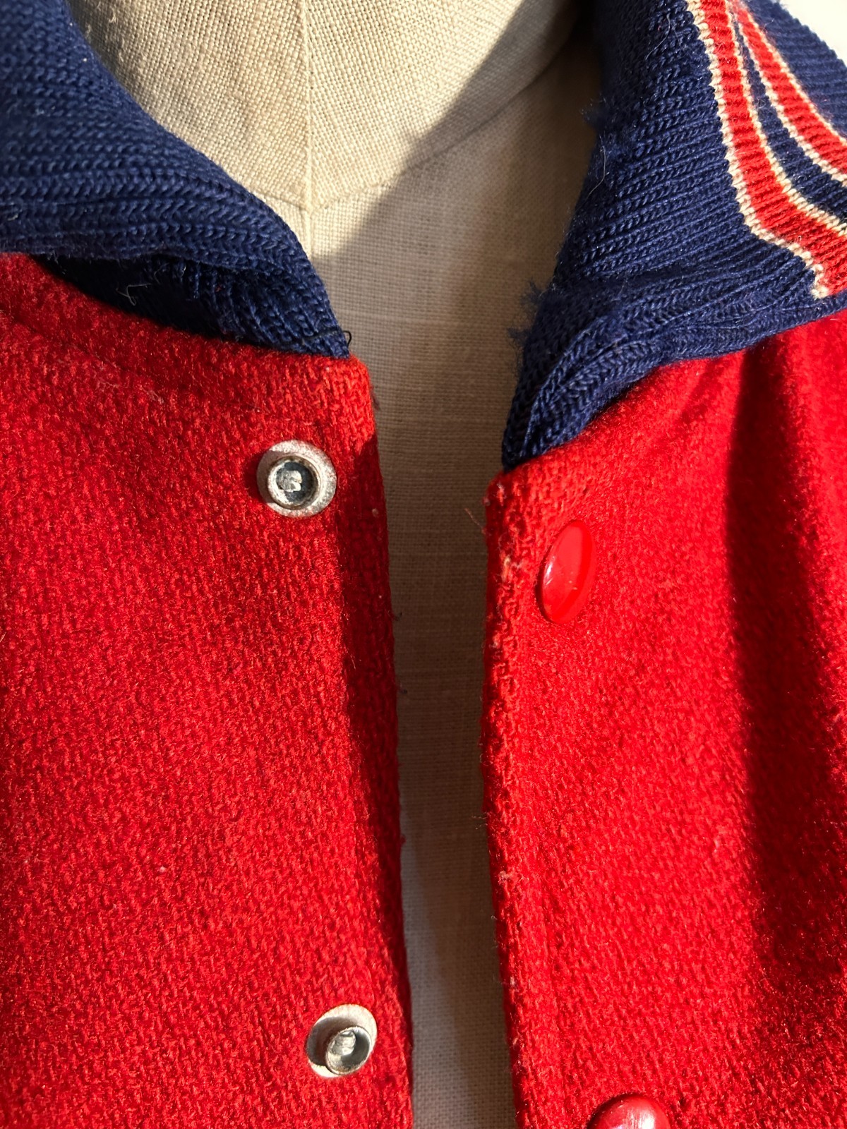 Vtg 50s Christmas Wool Varsity Jacket McKeesport Tigers Pennsylvania BL USA