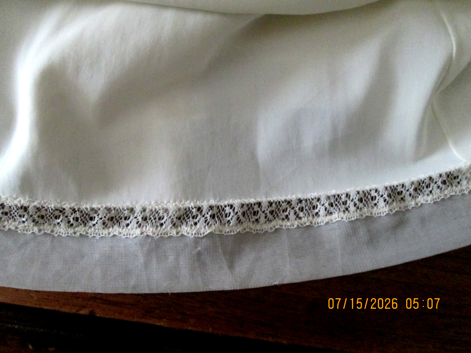 Vintage Seamprufe Full Slip ivory Size 36 Bust Embellished Cups USA lingerie