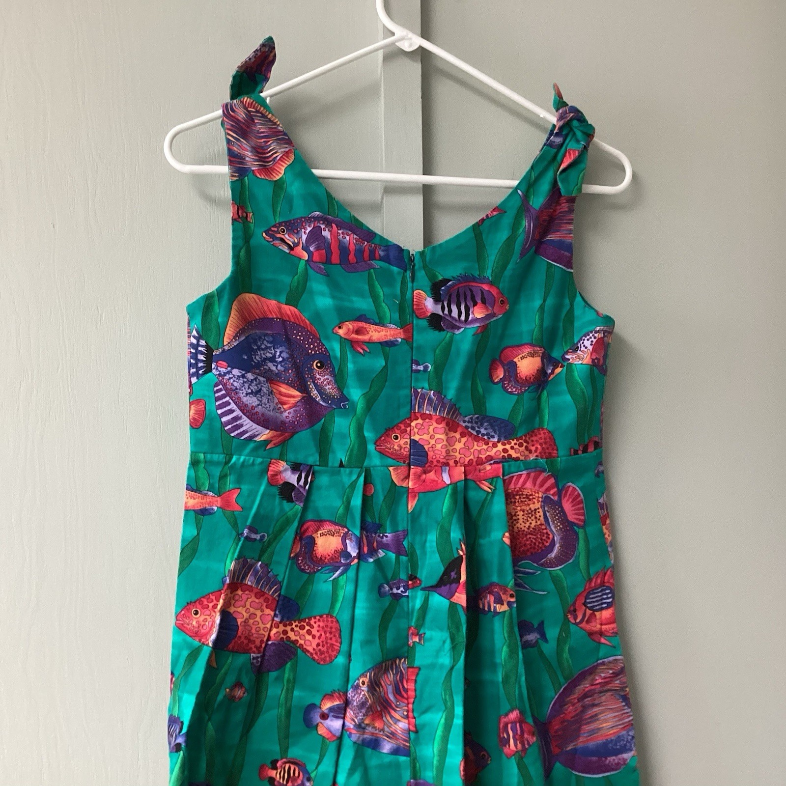 90’s Pretty Woman Size Small Collection Made In USA Underwater Fish Print Dress