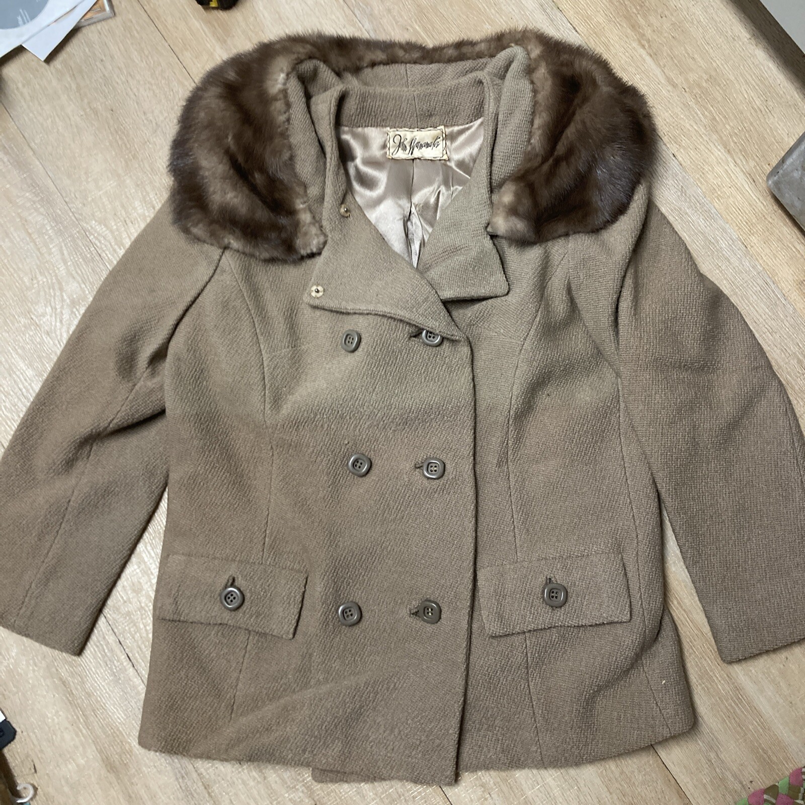 Vintage 1950s John Wanamaker “Rittenhouse Shops” Real Fur Woman’s Evening Jacket