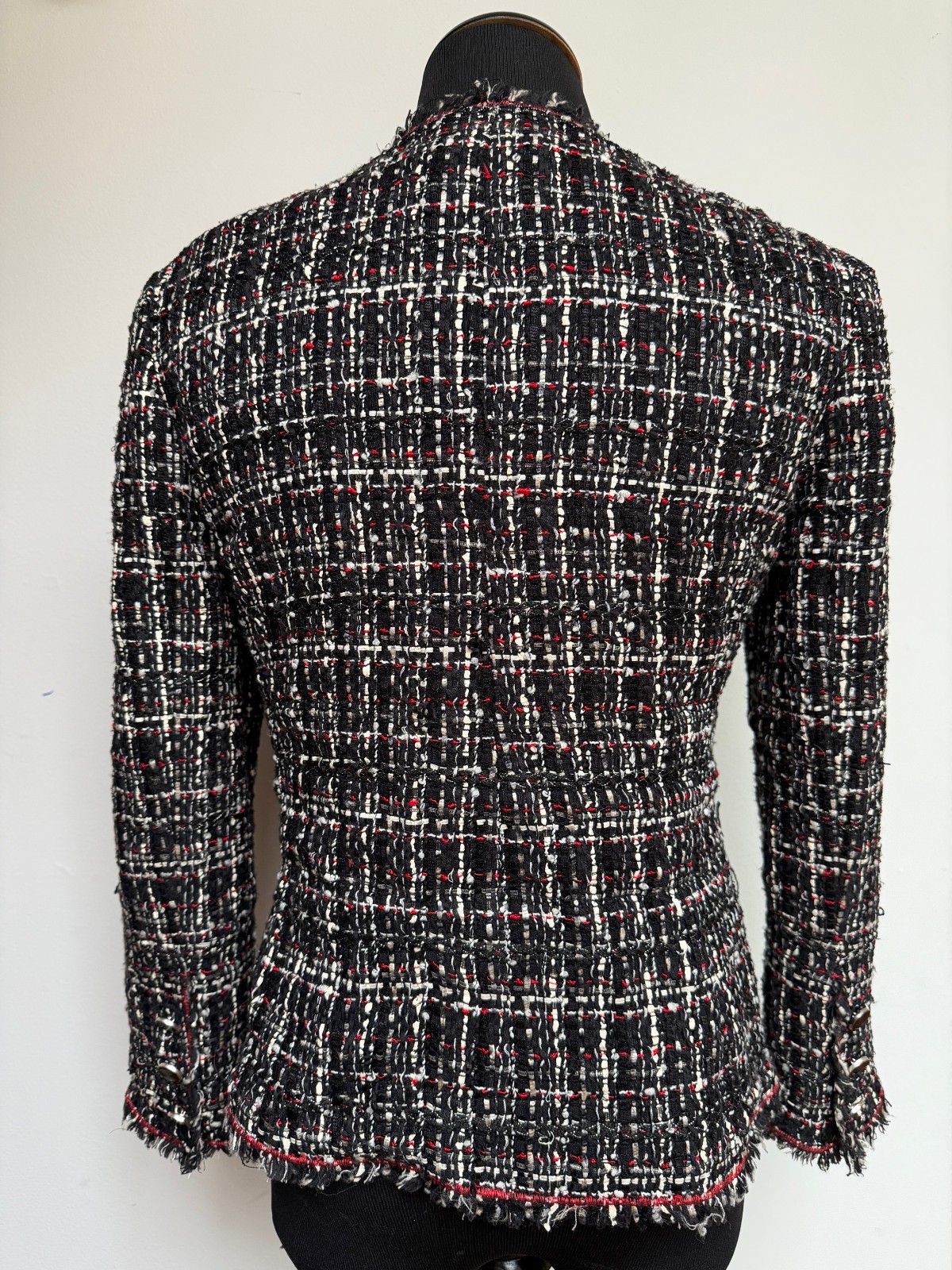 Chanel Vintage Tweed Jacket 2005 Karl Lagerfeld FR 42 (Tailored w/ all fabric)