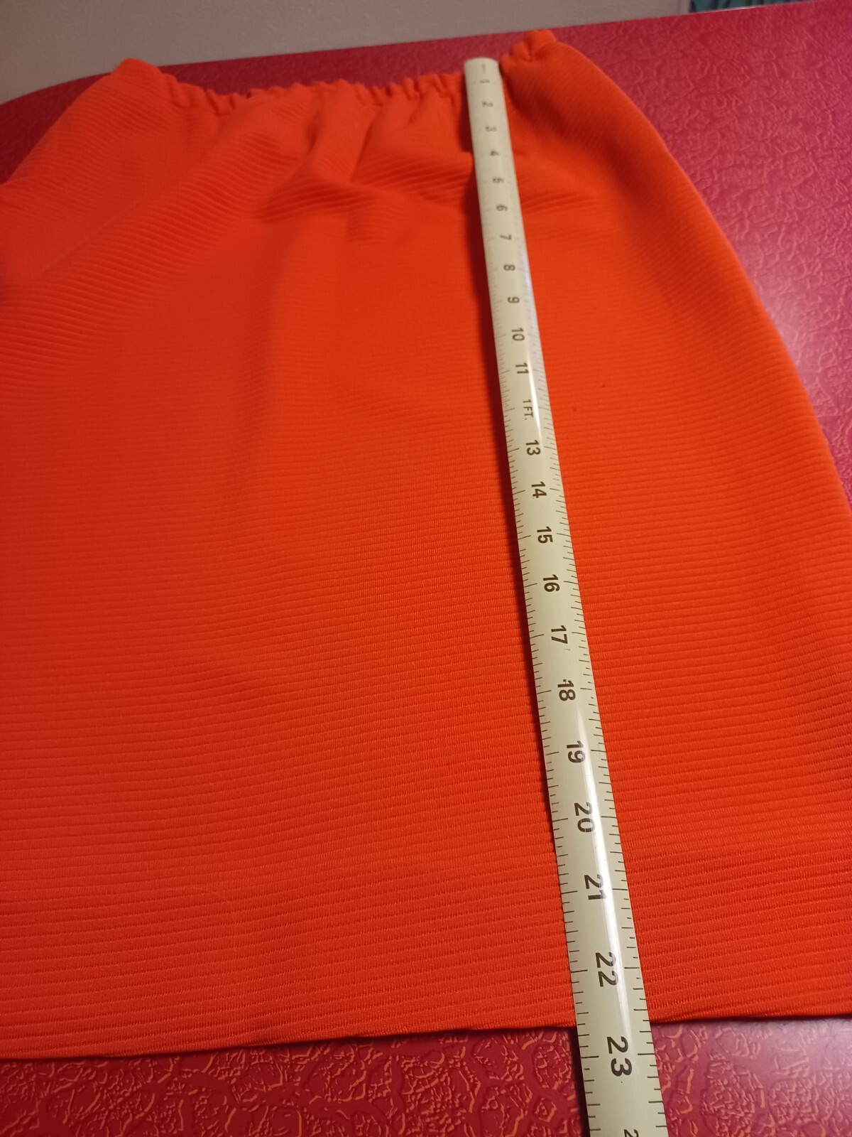 Vtg Mid-century 1960s Polyester Skirt Set UNION LABEL Orange Henry Lee MOD MCM