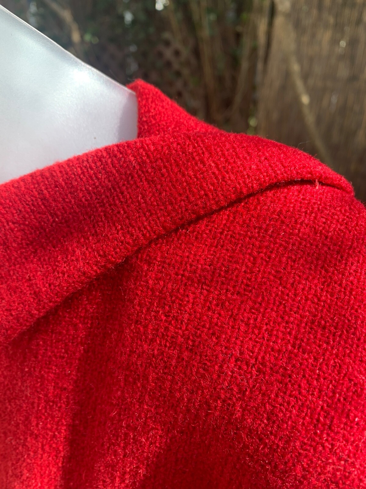Vintage 1960s Designer Geoffrey Beene Bell Sleeve Red Wool Mod Dress