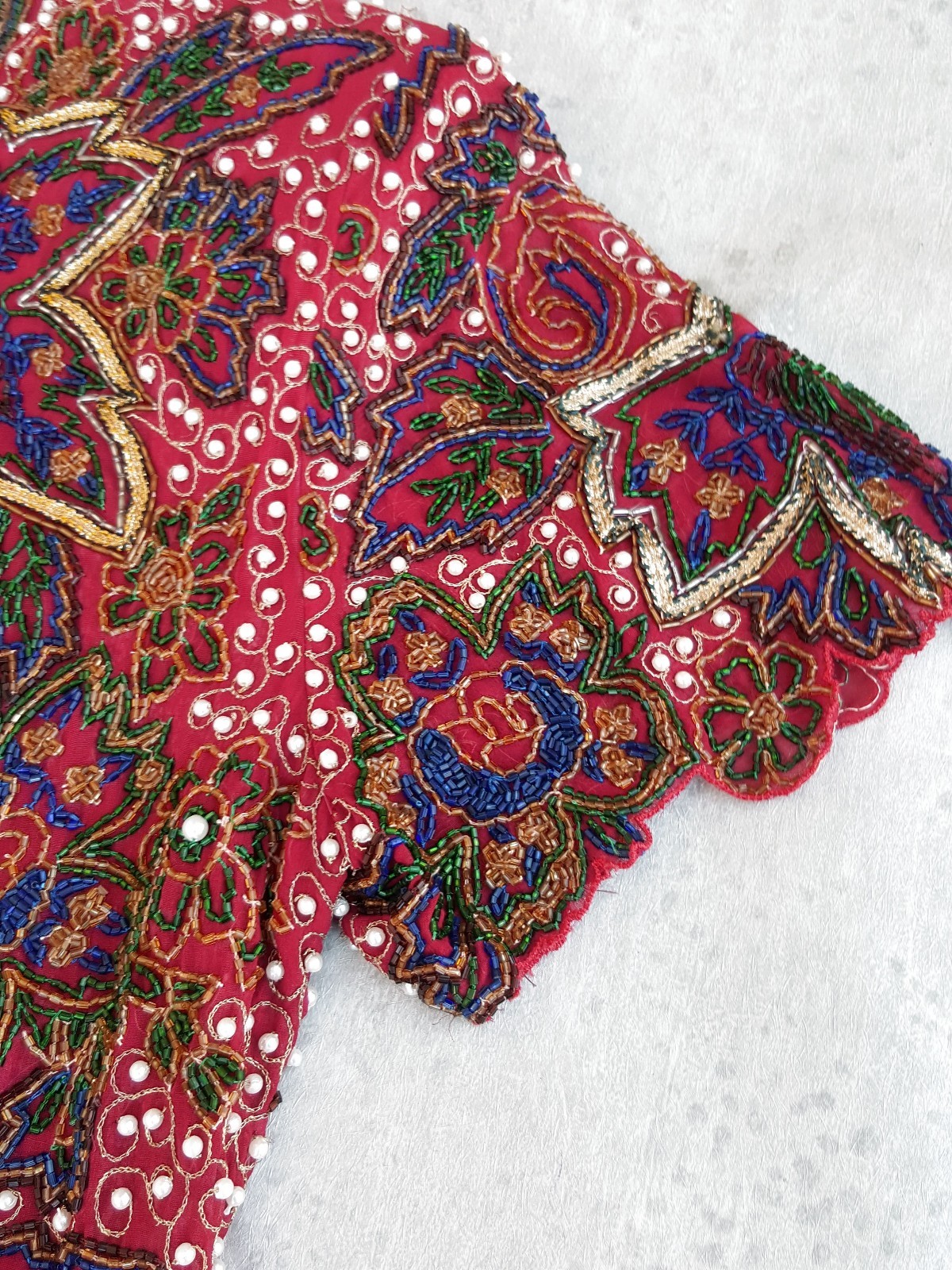 Naeem Khan Dress Hand beaded silk dress size M