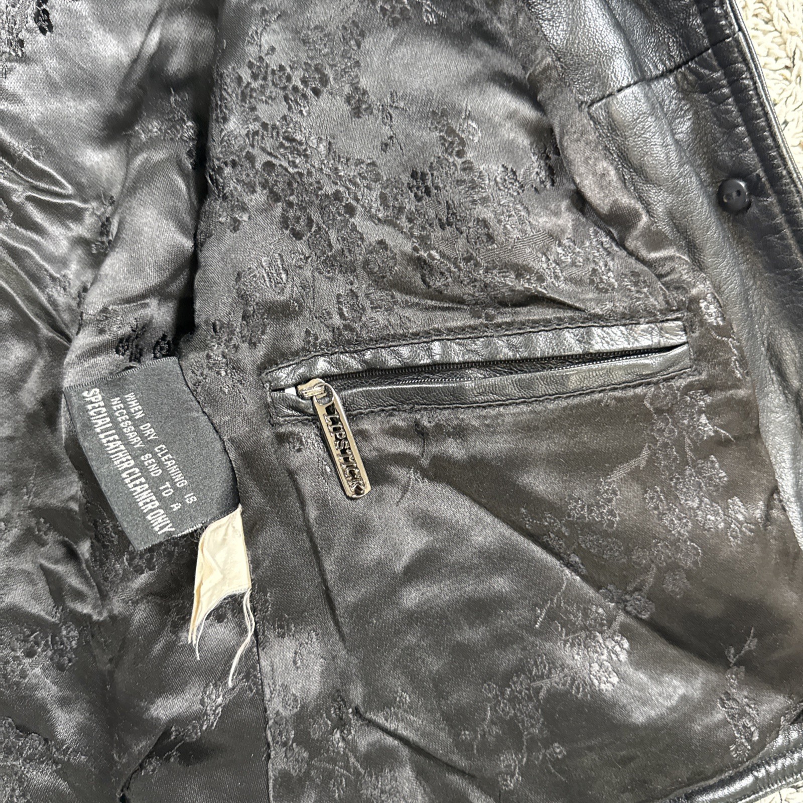 Vintage 90s Wilsons Leather Maxima Women’s Black Leather Jacket Size M Button Fr