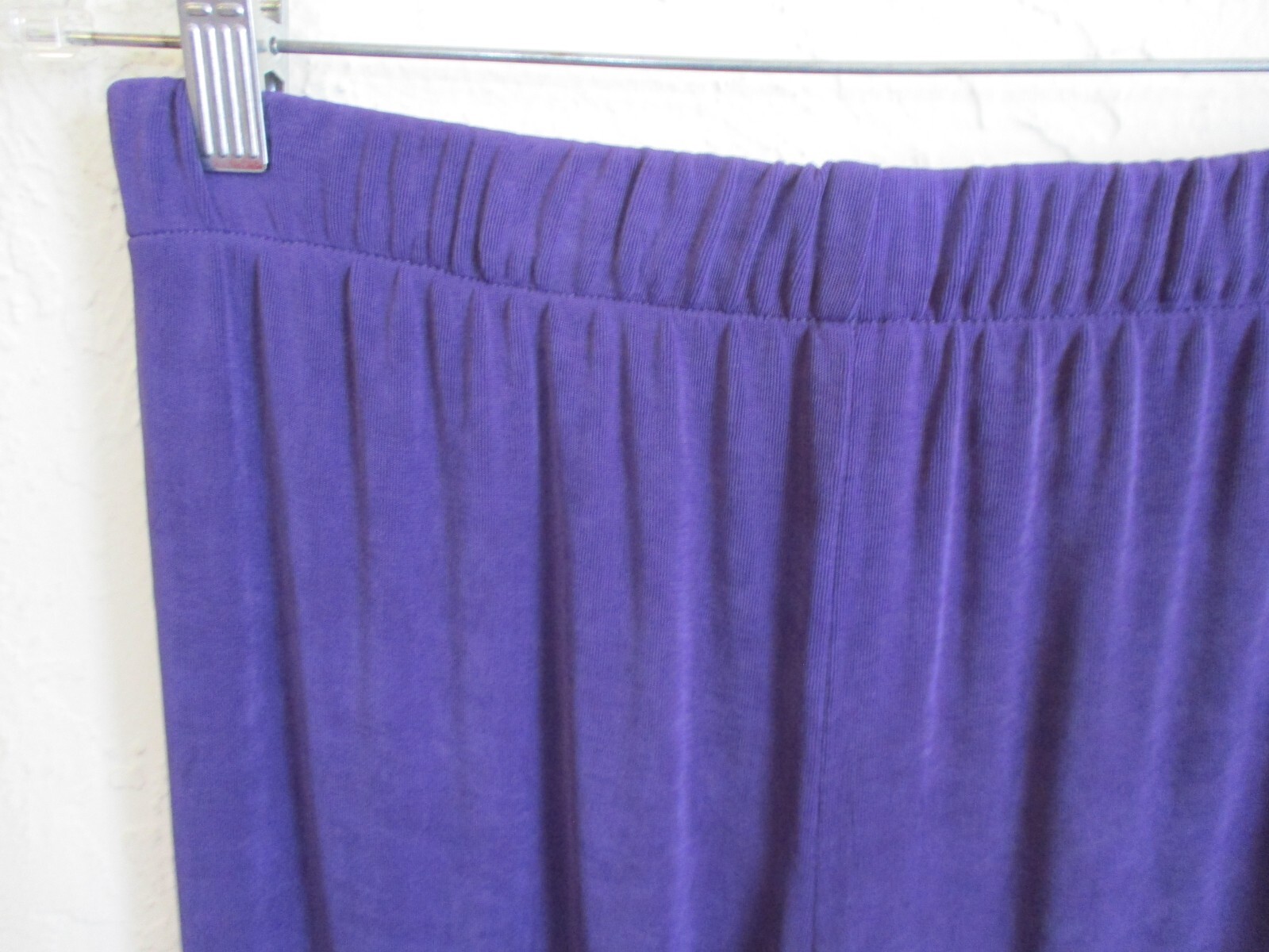 VTG Rabbit Rabbit Rabit Designs Pants Size 8P 8 Petite Purple Jersey Knit