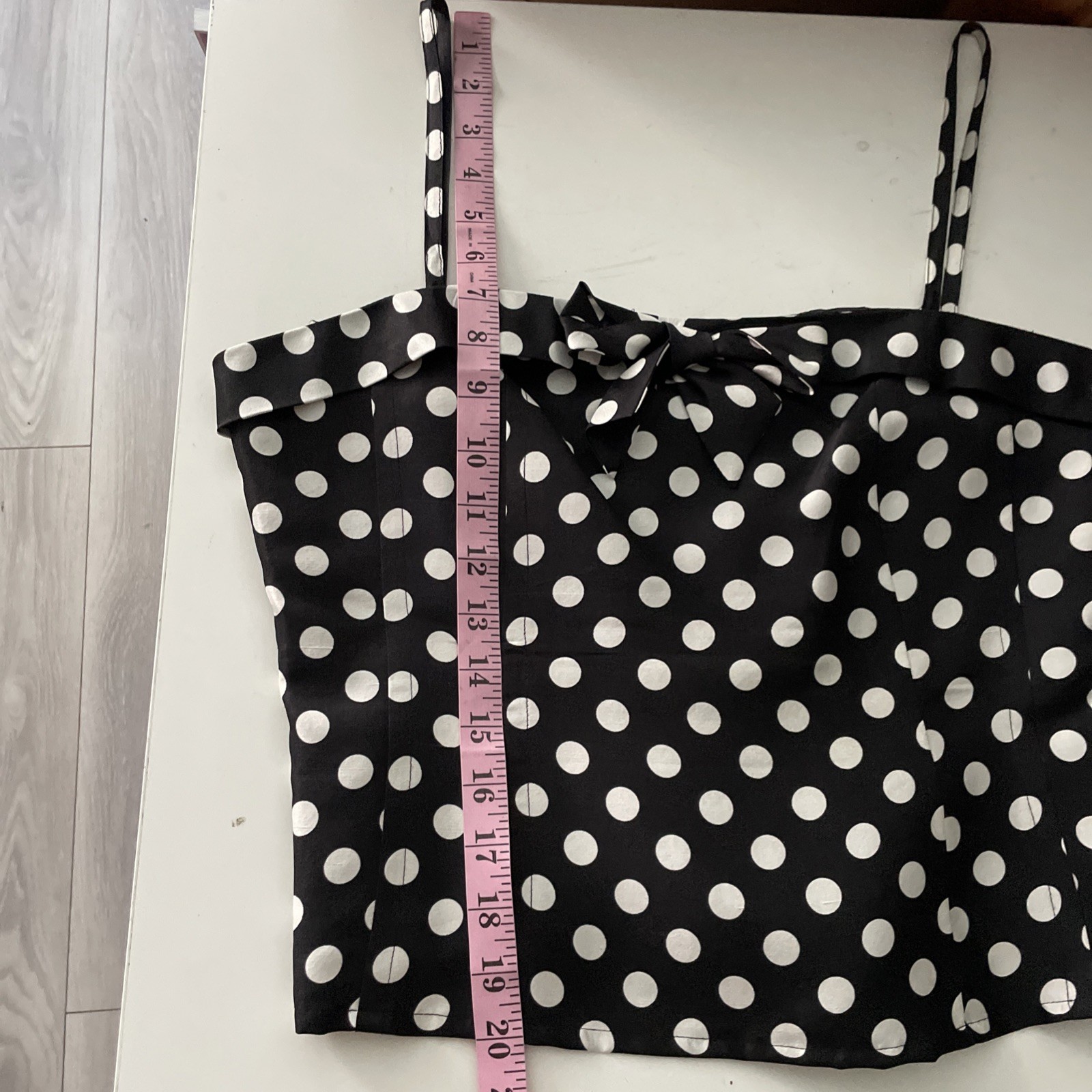 Vintage Silkland Blouse Top BlackWhite 100% Silk Tank Spaghetti Strap SzM
