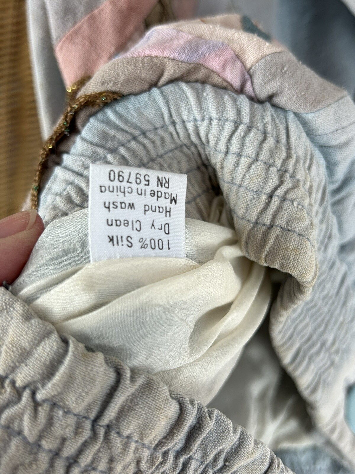 Lim’s distressed vintage jacket
