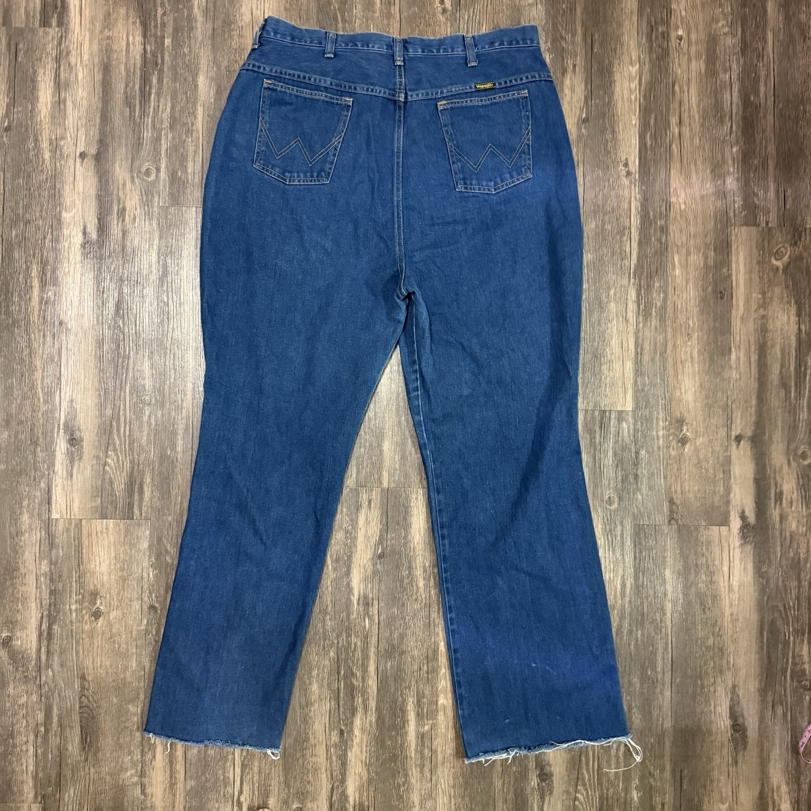 80’s VTG Wrangler Mom Jeans No Fault Denim Women’s 38 (35×30) Dark Wash USA Made