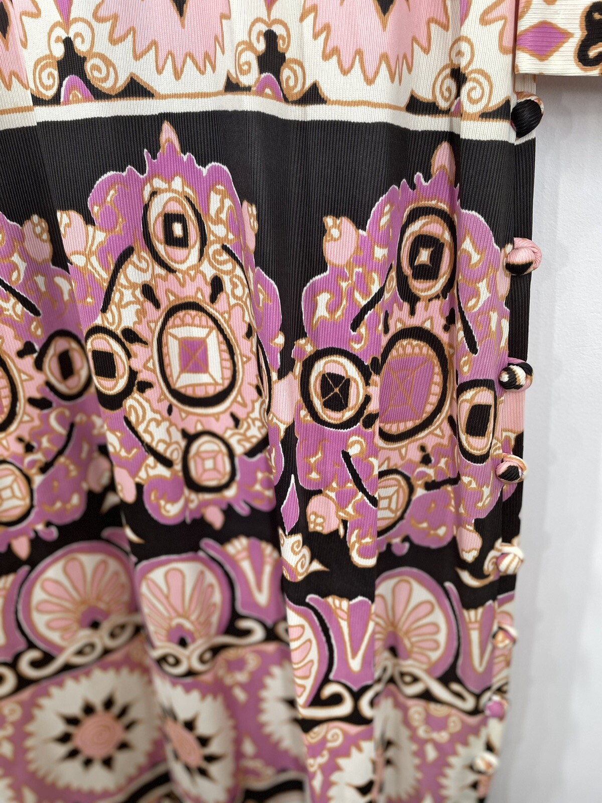 VTG 70s Psychedelic Maxi Dress Puritan Forever Young (FLAWS SEE PHOTOS